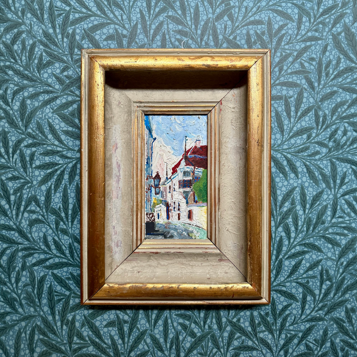 Provincial Town Oil Painting