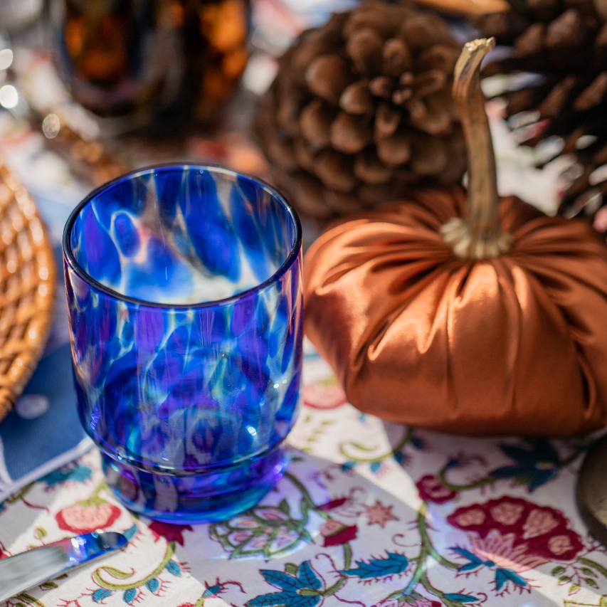 Blue Tortoise Glasses (Set of Two)