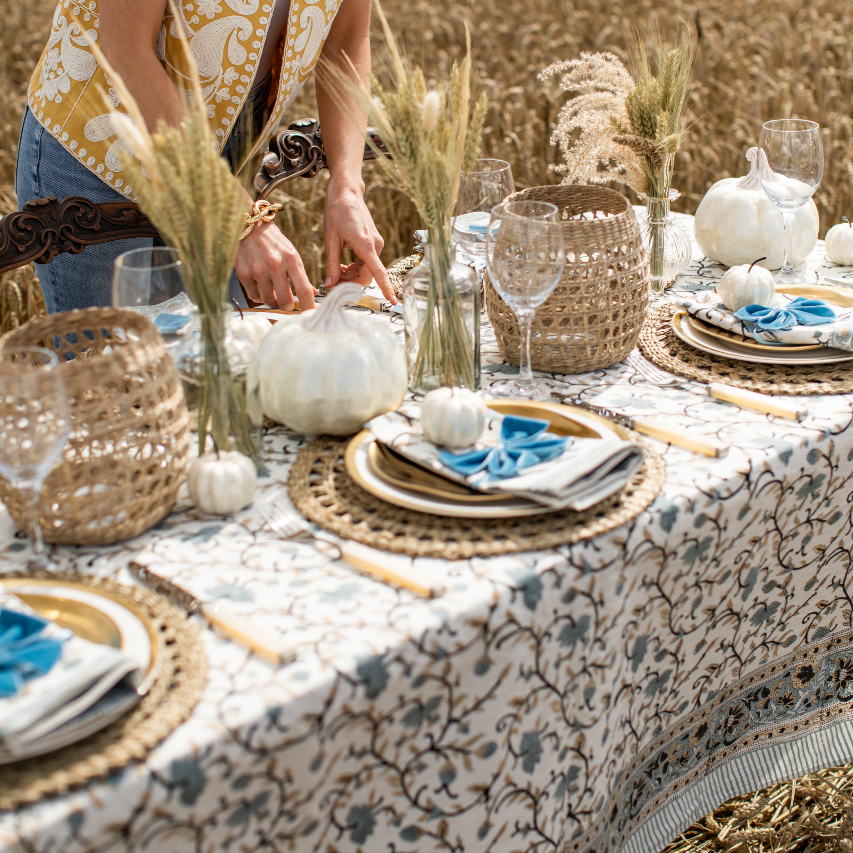 Blue Willow Tablecloth