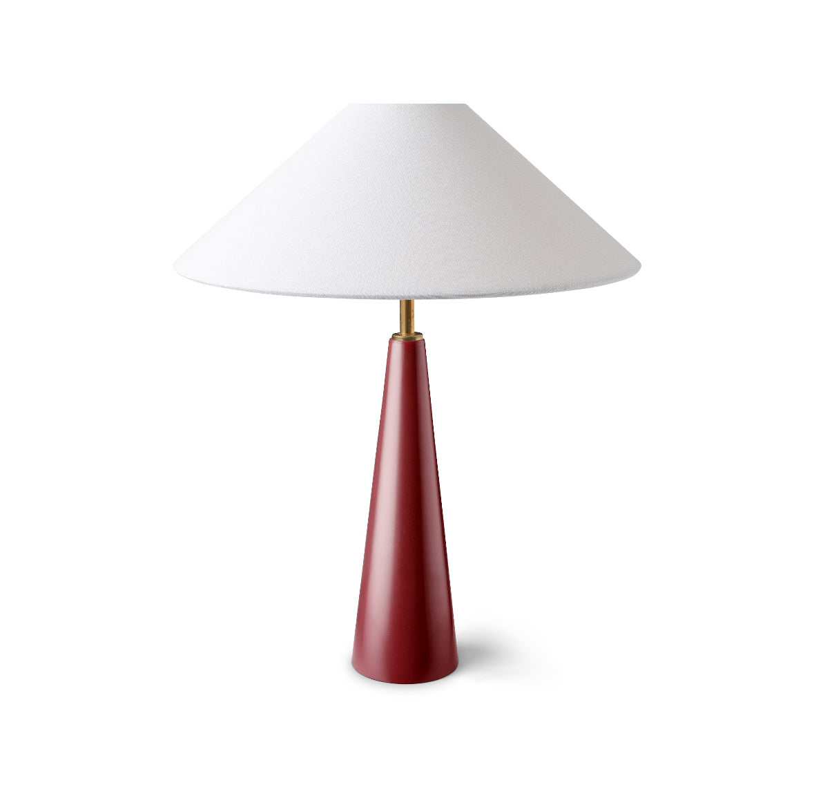 Strobe Conical Oak Lamp Base | Red