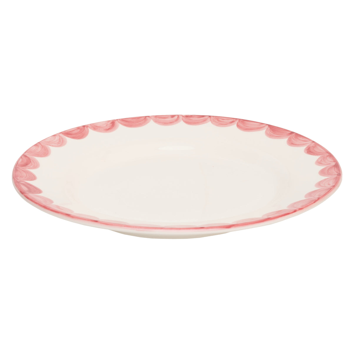 Pink Scallop Dinner Plate | Singles & Set of 4