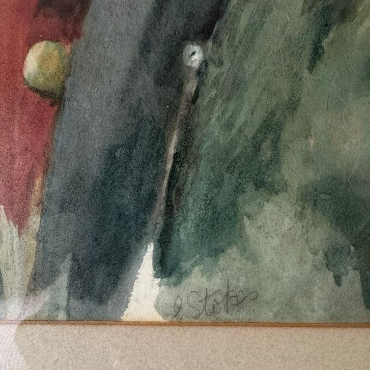 Man in a Fez Watercolour Painting