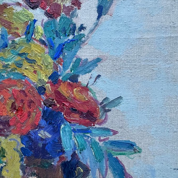 Jug of Flowers Oil Painting