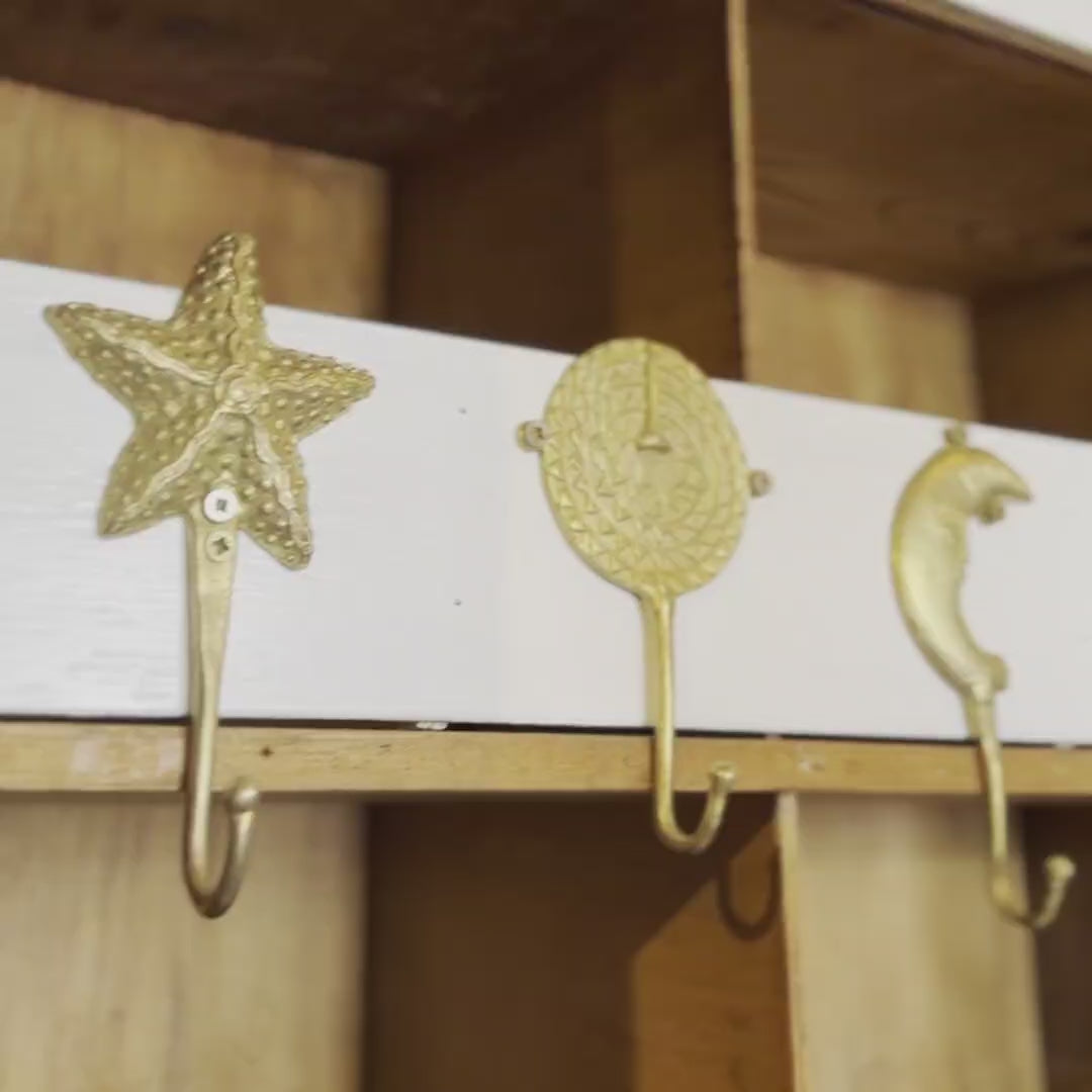 Ghanaian Ashanti Brass Door Knocker 'Shell'