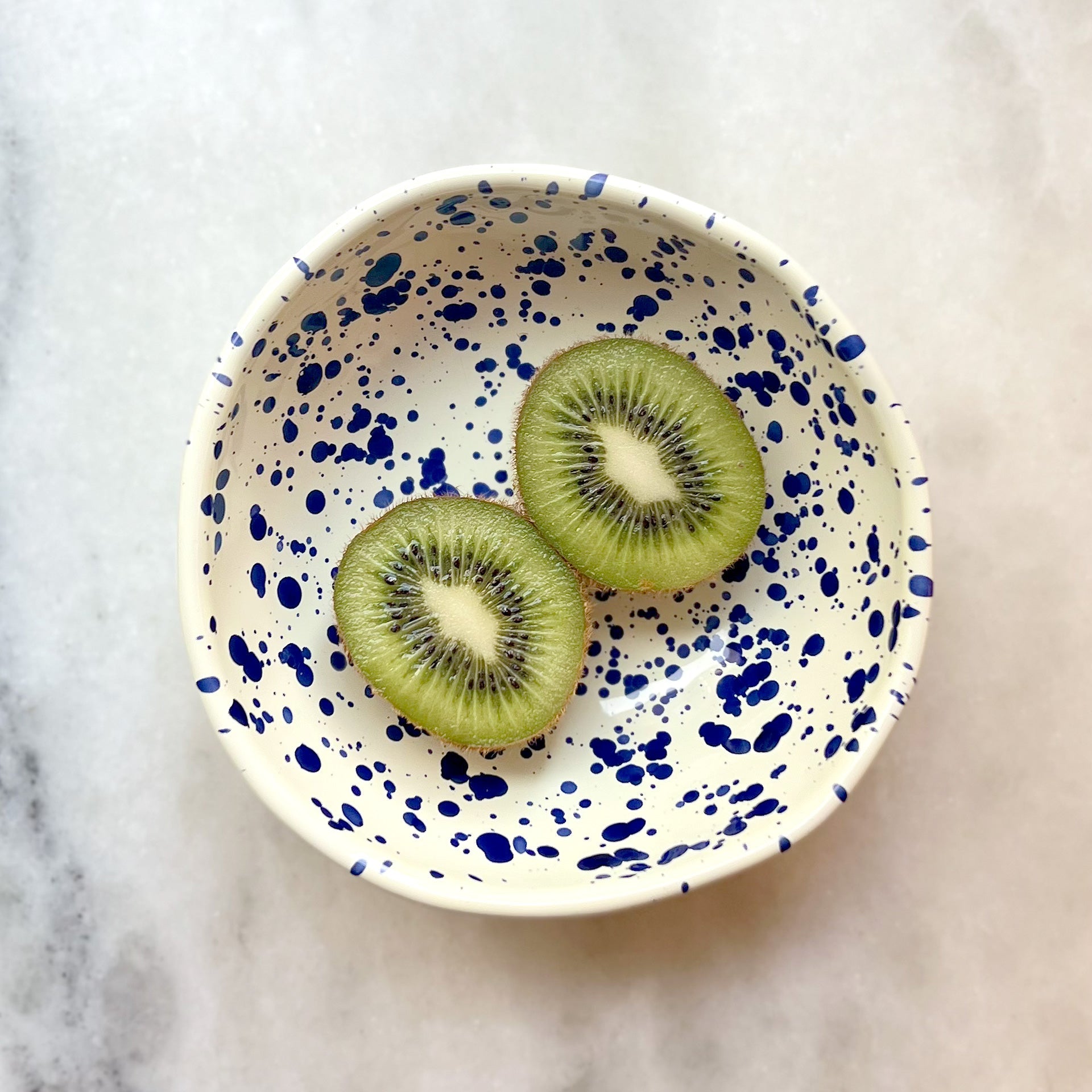 Small Shallow Bowl Blueberry
