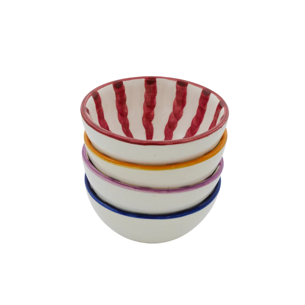 Wave Breakfast Bowls, Set Of Four