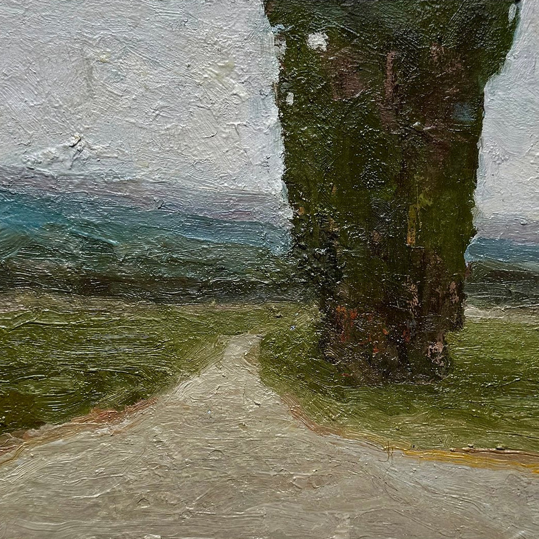 Evening Path Towards Knap Hill Oil Painting