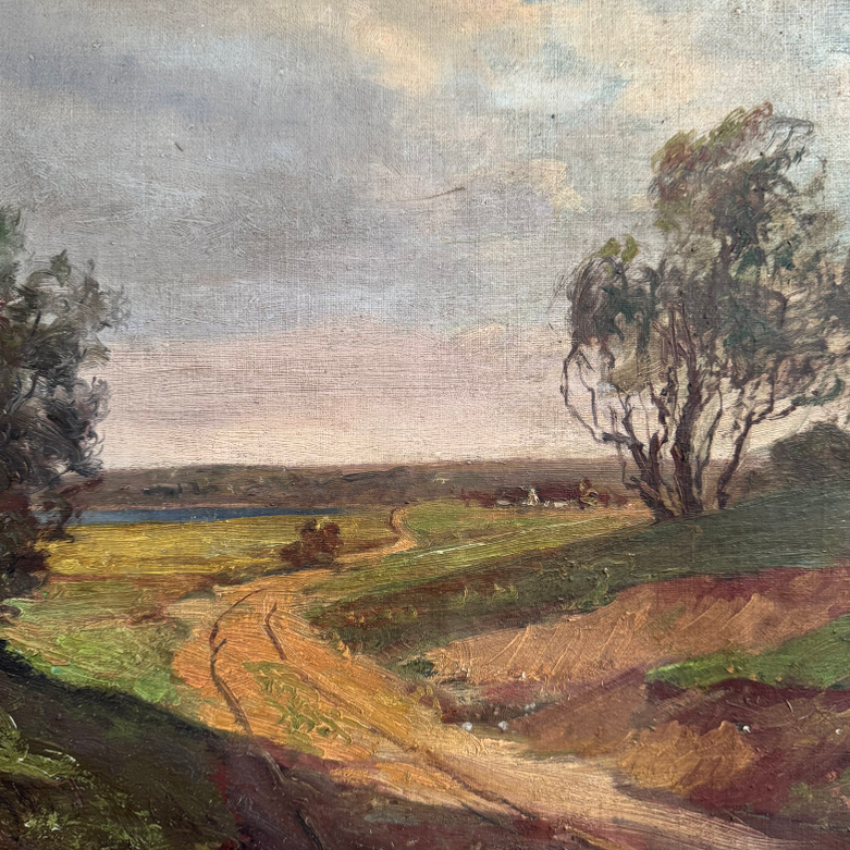 Sea Path Oil Painting