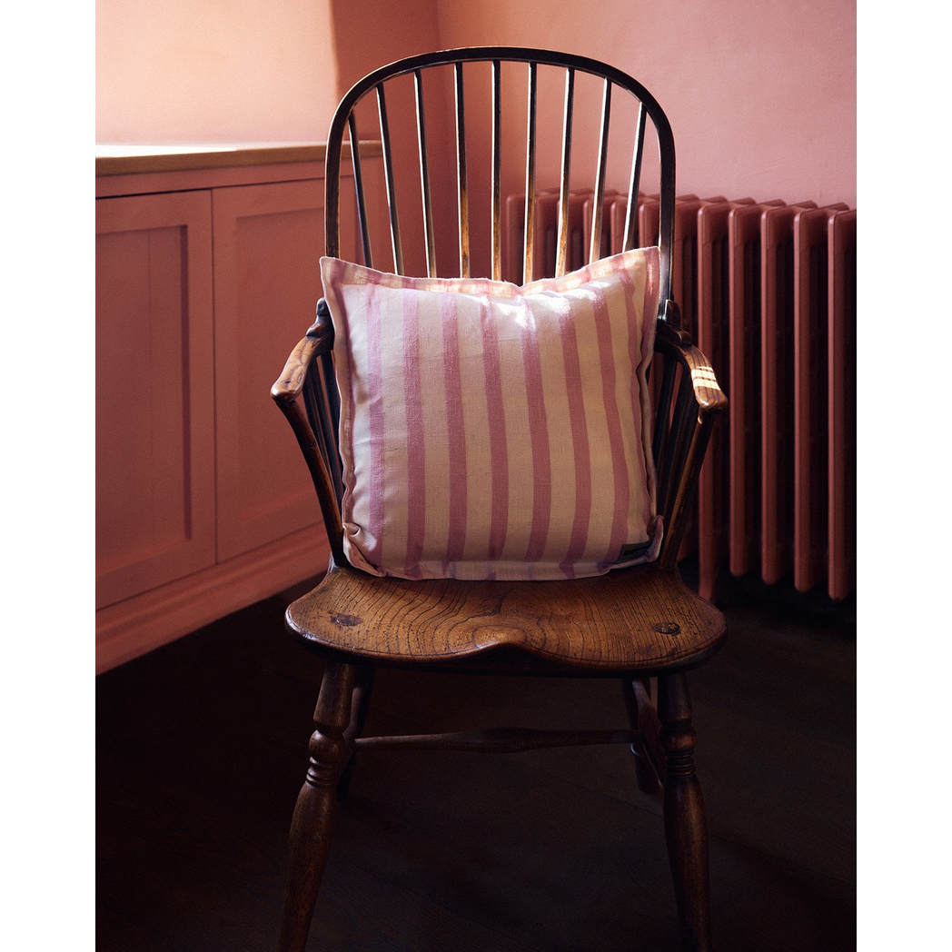 Lino Stripe Dusty Pink