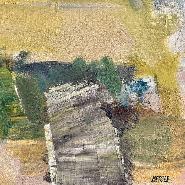 Abstract Island Oil Painting