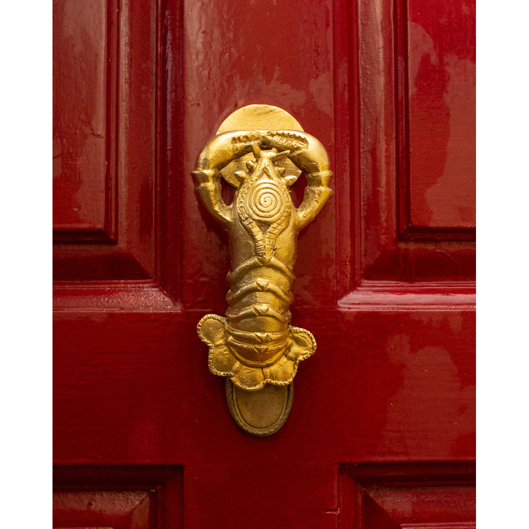 Ghanaian Ashanti Brass Door Knocker 'Lobster'