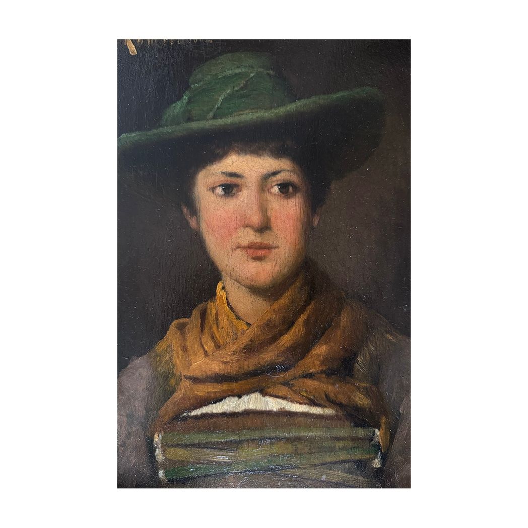 GIRL IN A GREEN HAT