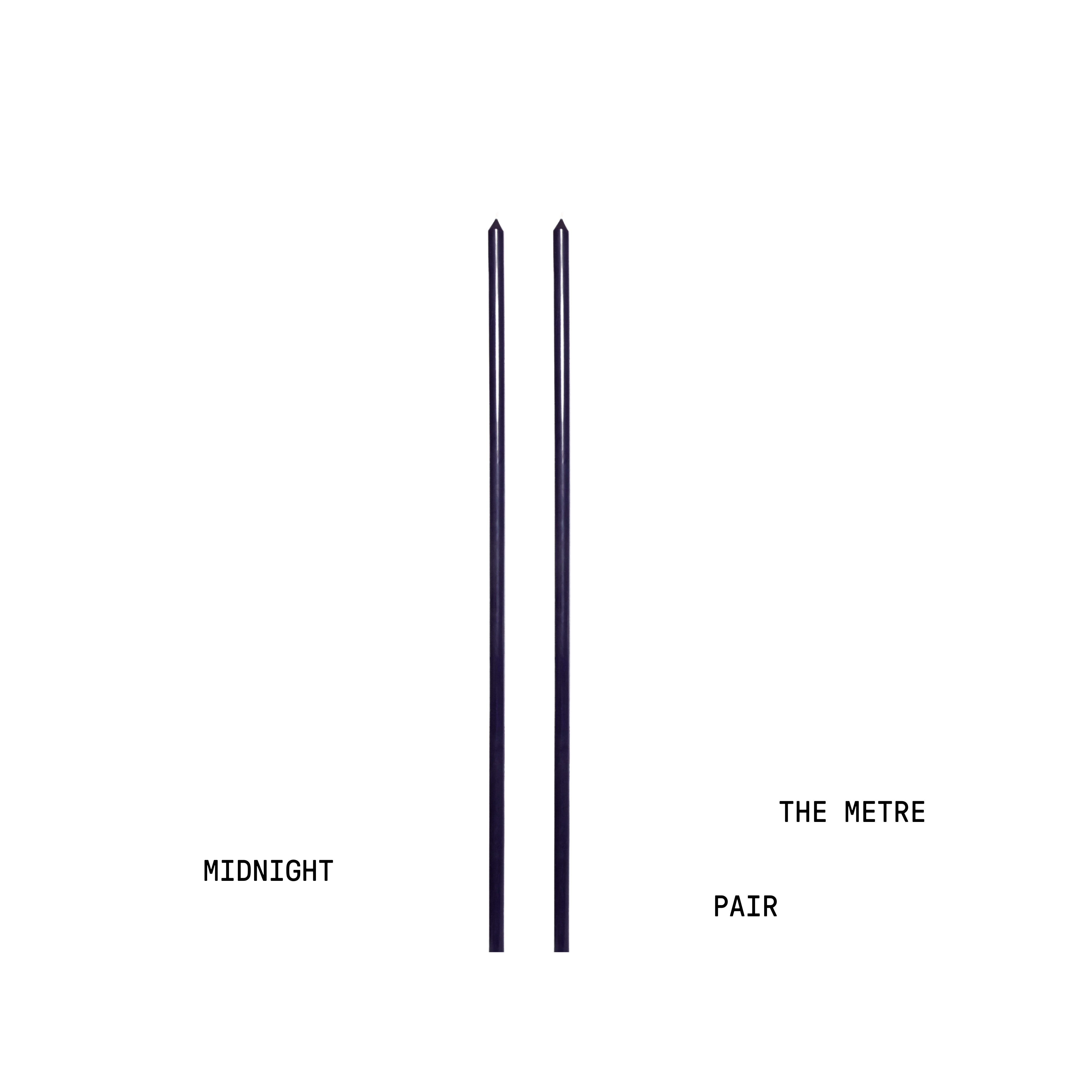 Midnight Tapered Candle Pair