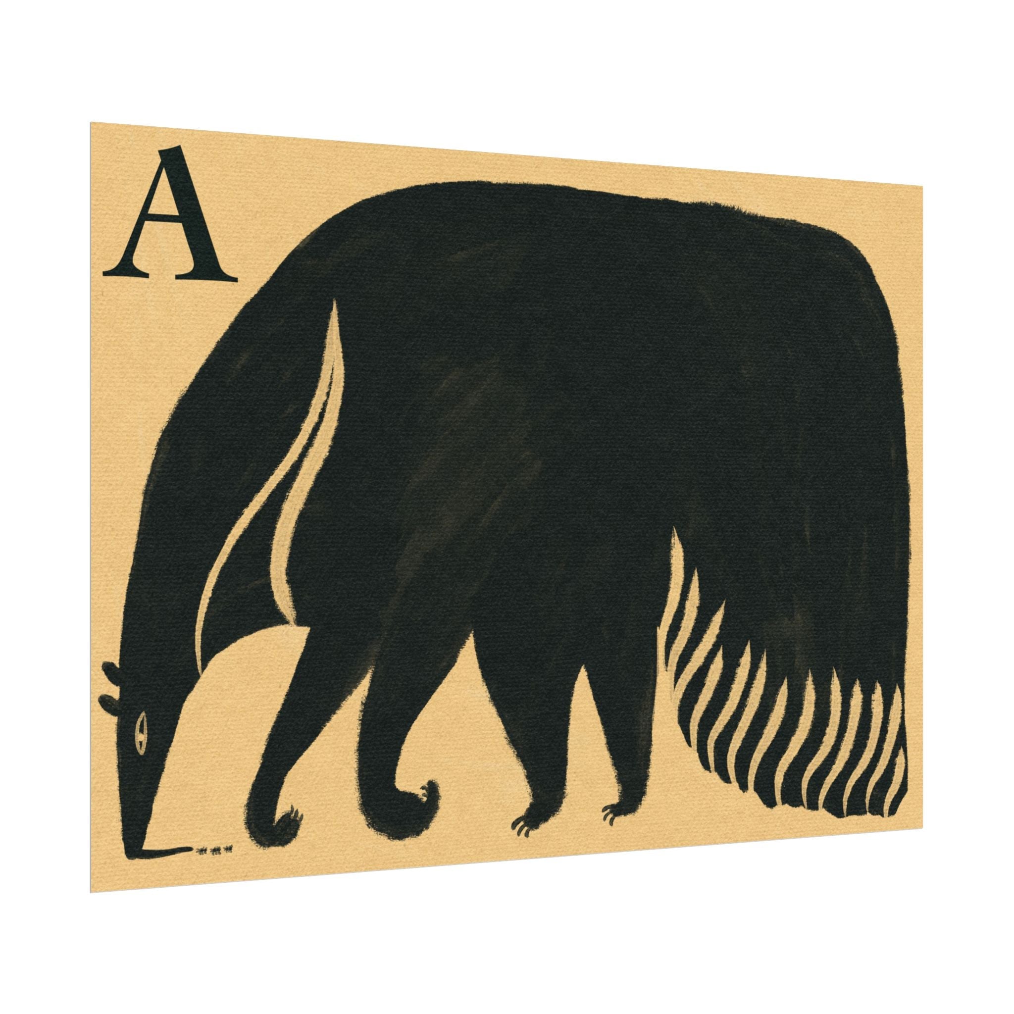 Tabby Booth Fine Art Print • A for Anteater