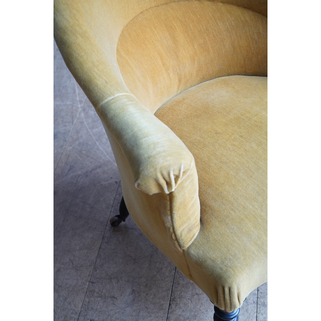 French Mustard Tub Chair