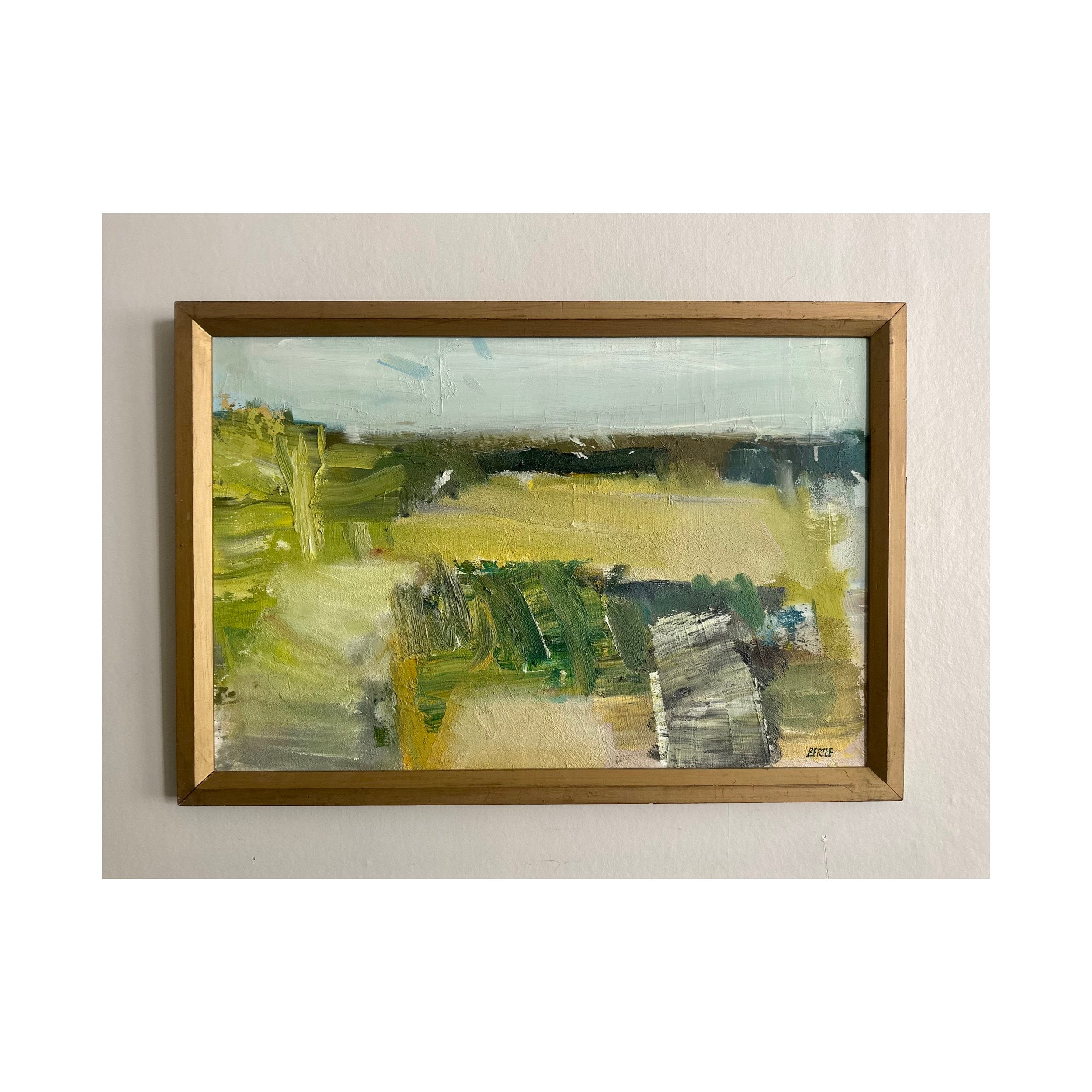 Abstract Island Oil Painting