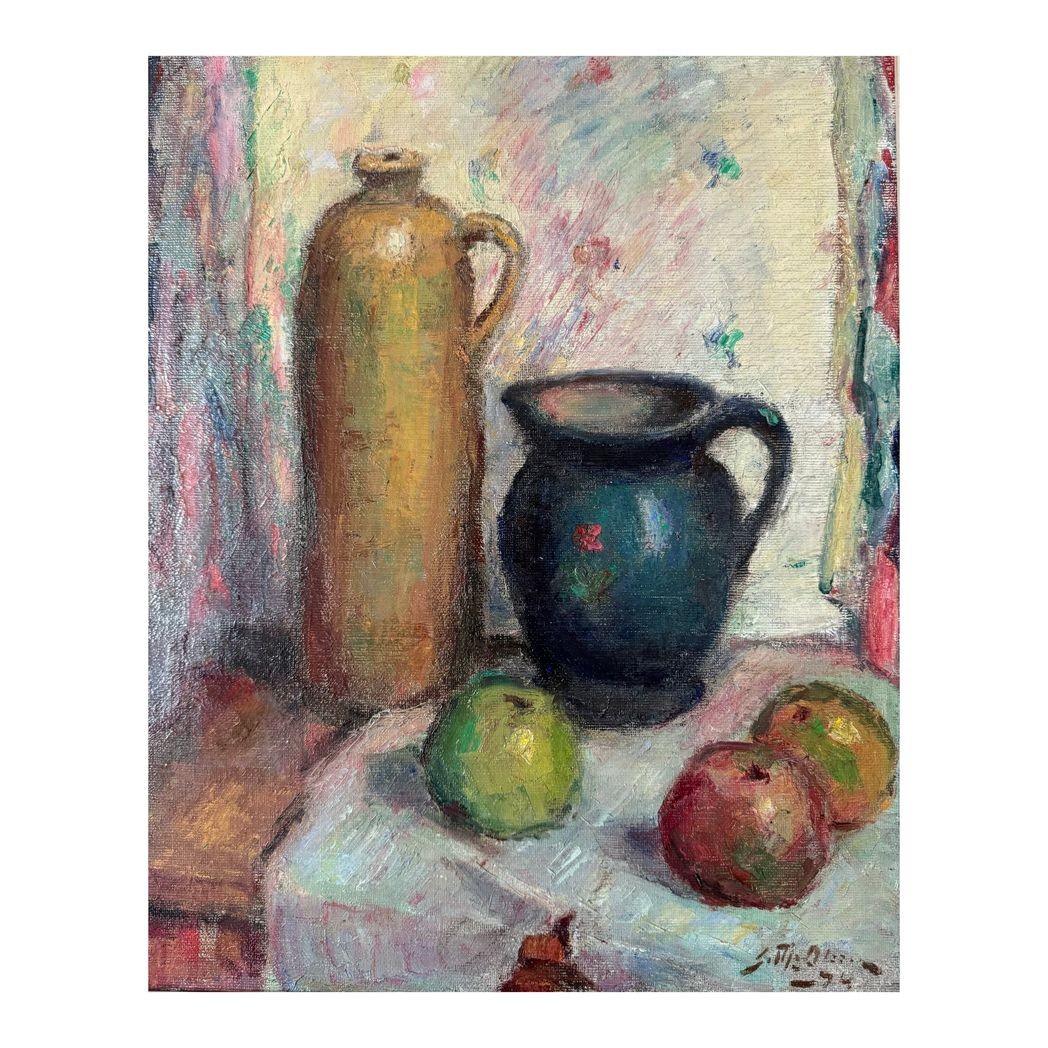Apples & Jugs Oil Painting