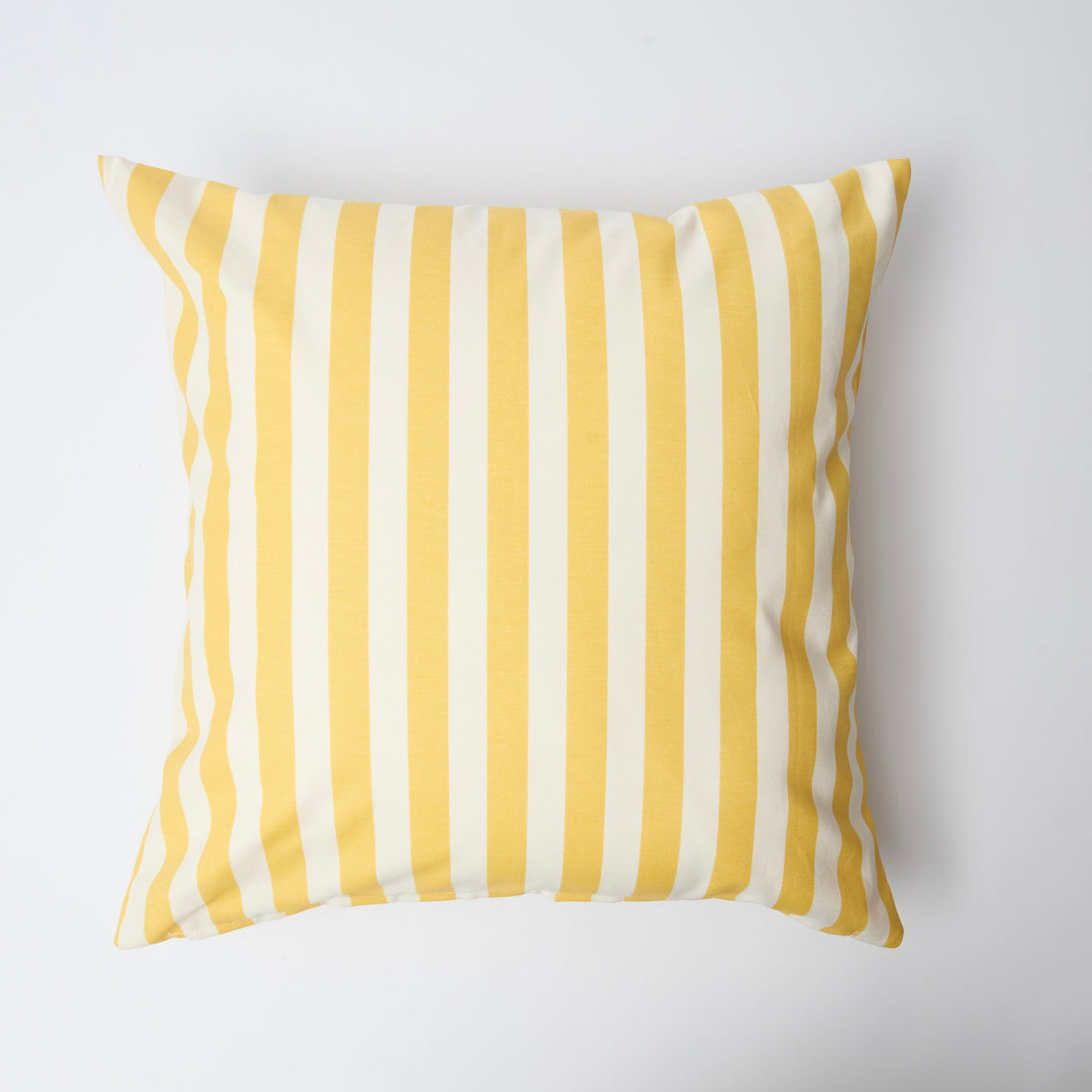 Yellow Striped Outdoor Cushion