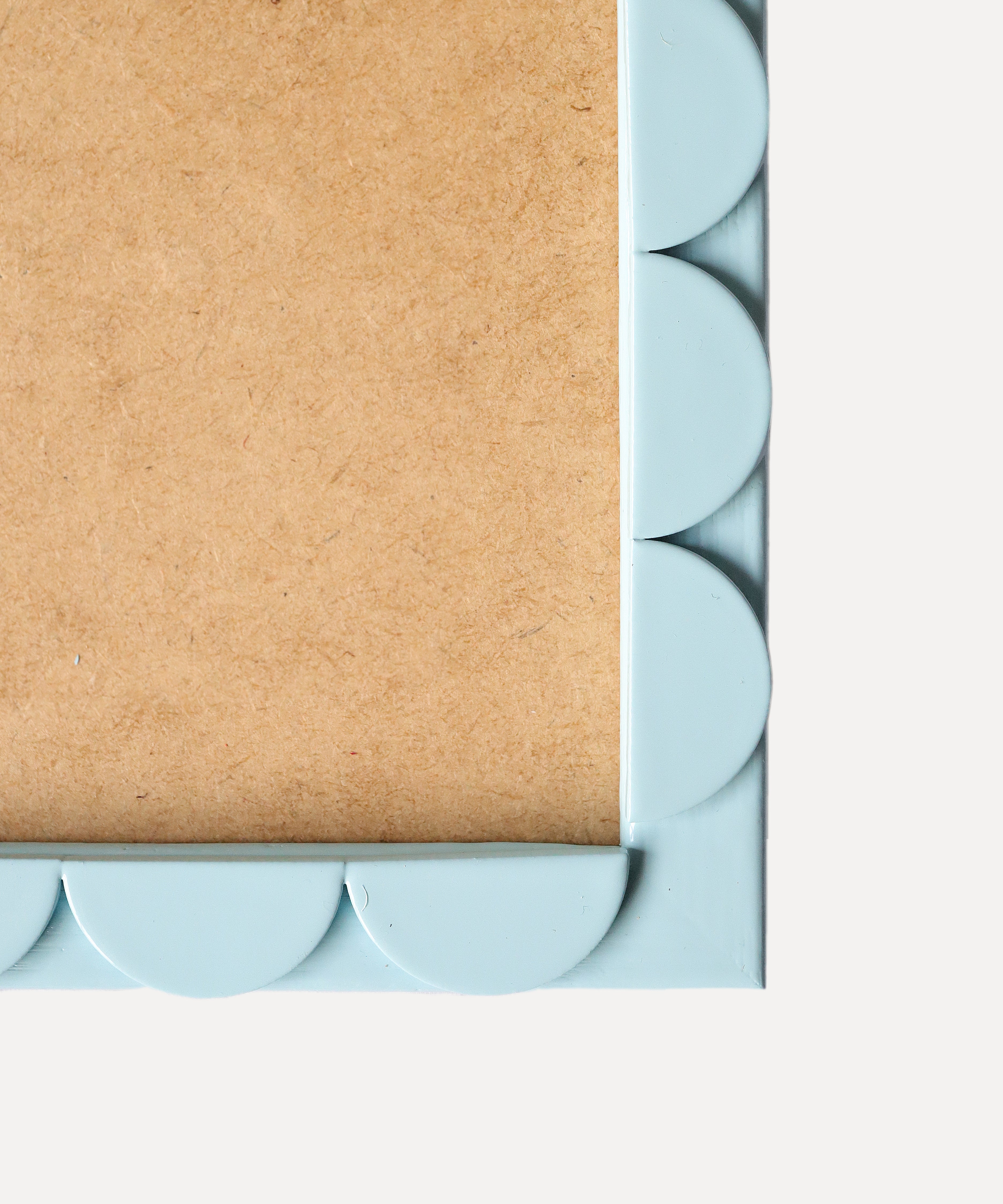 Powder Blue Lacquered Scallop Frame