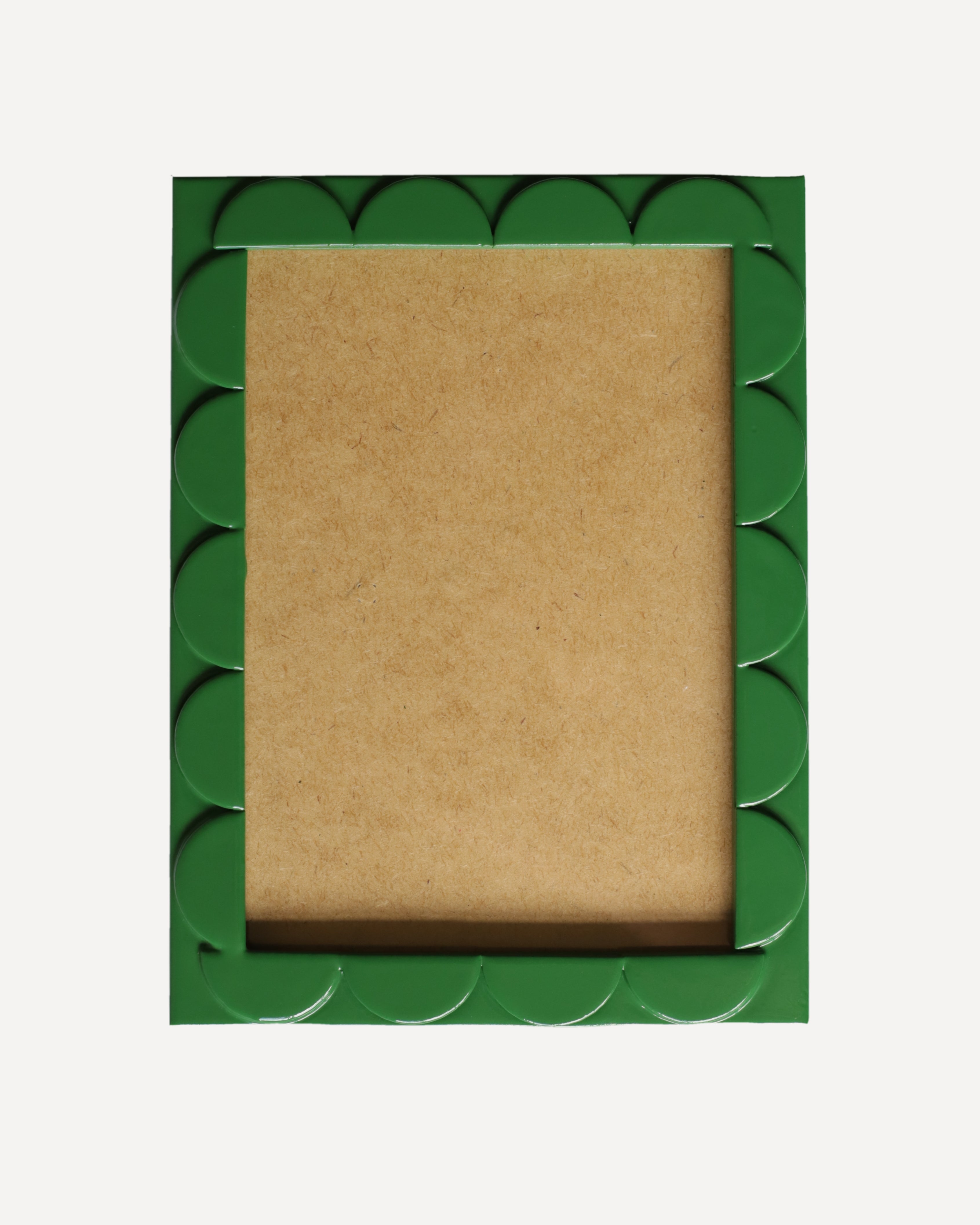 Emerald Green Laquered Scallop Frame