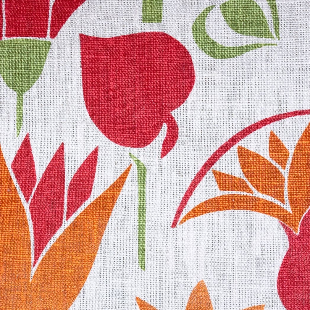 Lotus Cushion (orange and magenta)