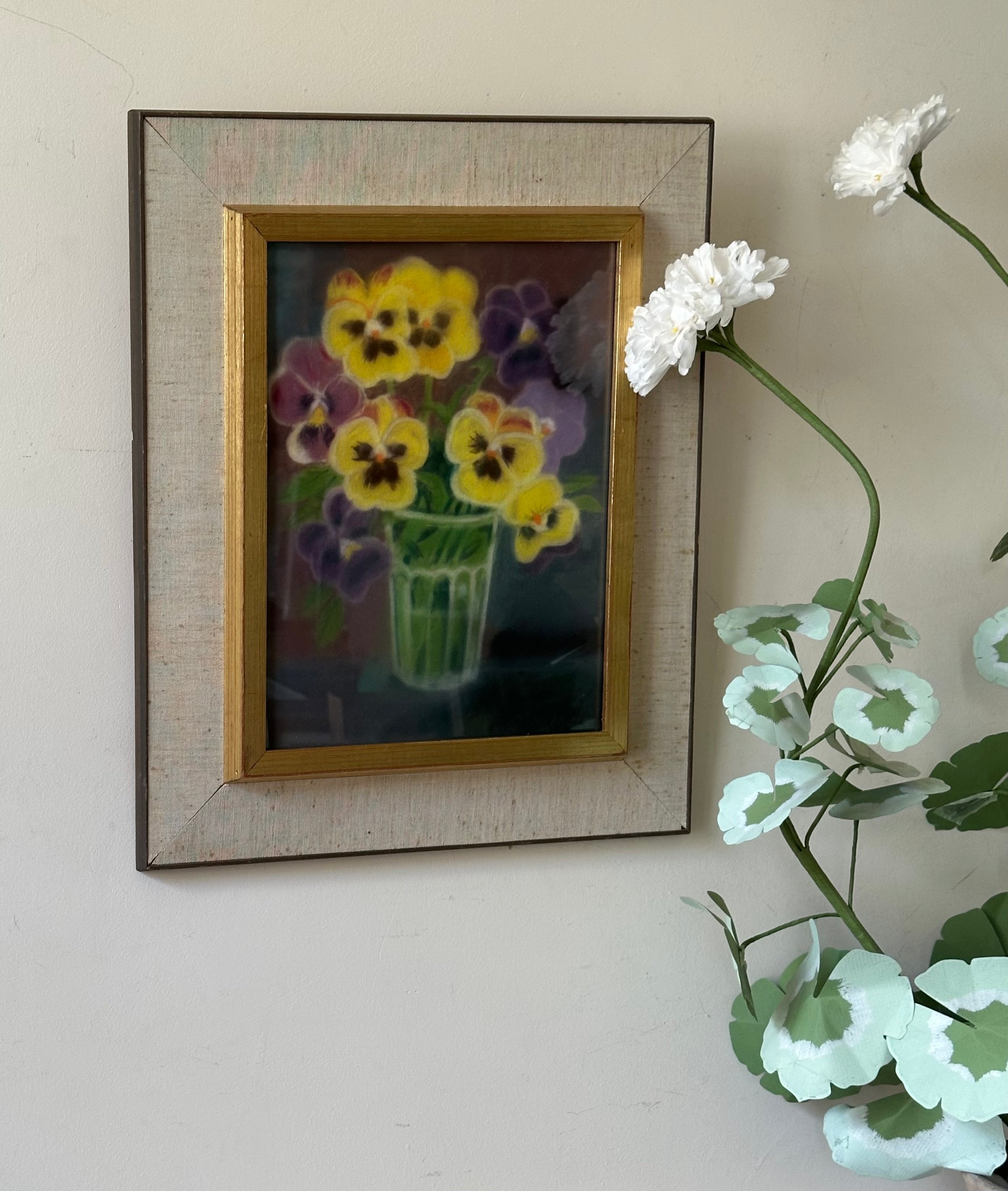 Pansies in Glass