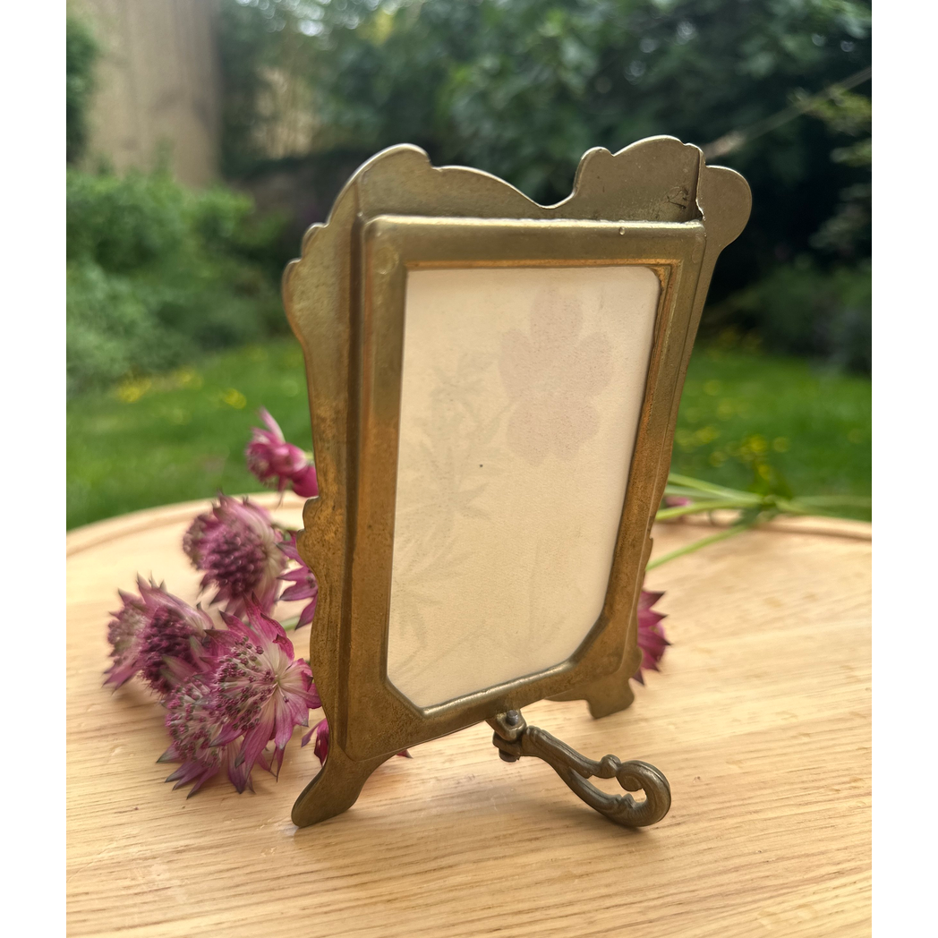 ANTIQUE BOTANICAL IN ART NOUVEAU FRAME