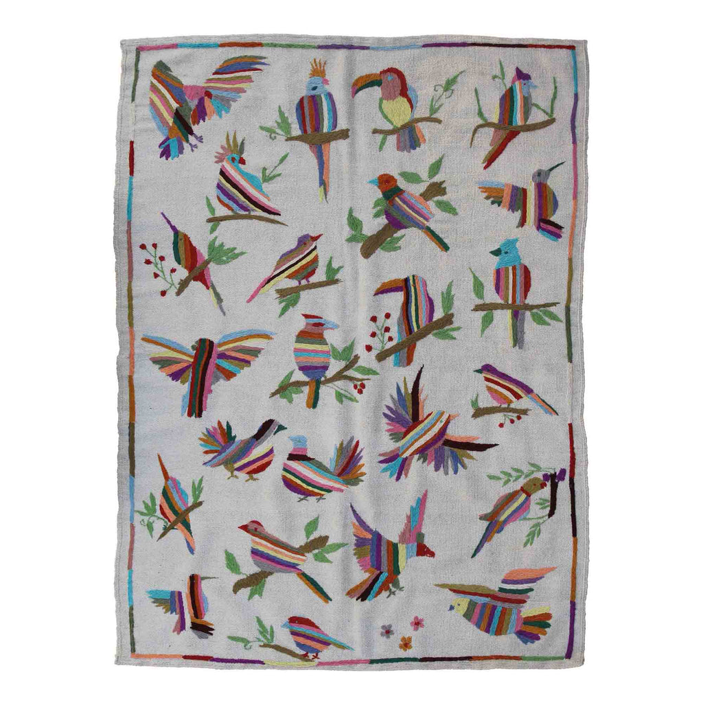 Unique Bird Suzani Kilim Rug