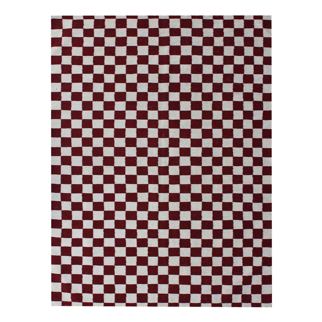 Checkerboard Modern Kilim Rug