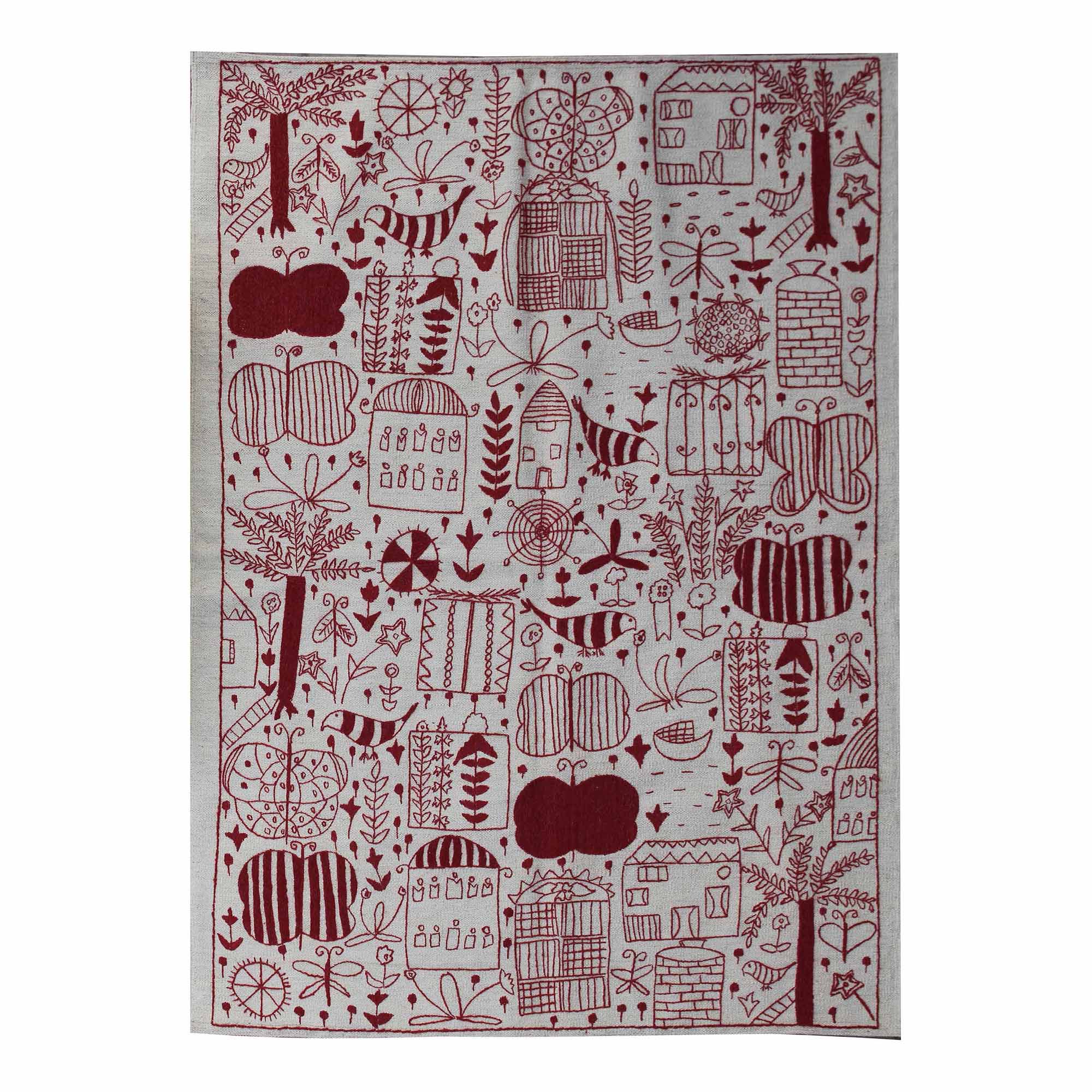 Doodle Suzani Kilim Rug