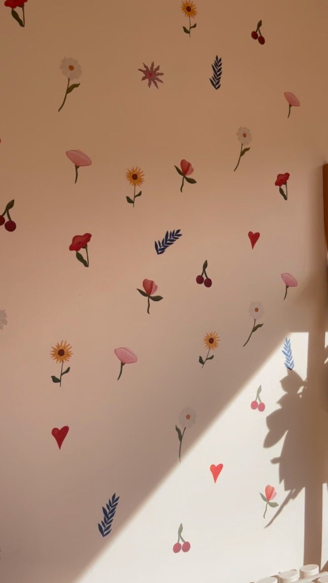 Fabric Wall Stickers - "Bloom Baby Bloom"