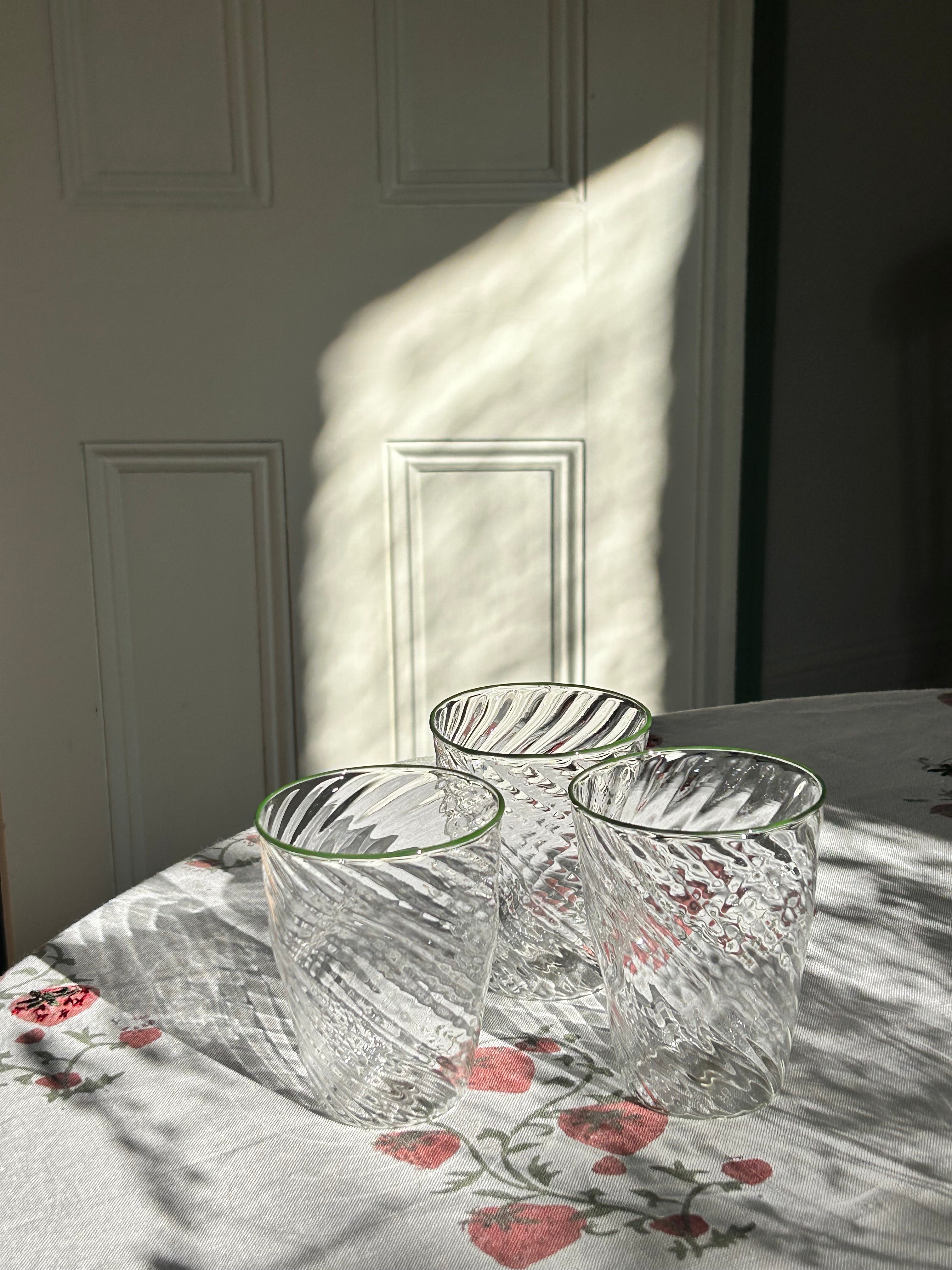 The Adrienne Venetian Tumbler in Green