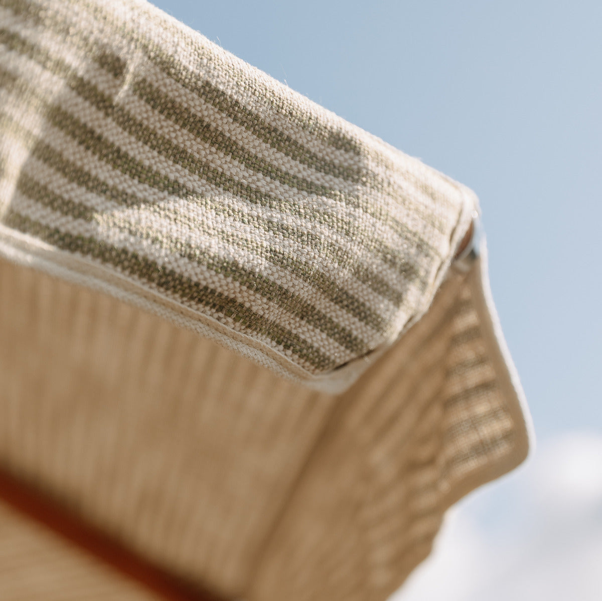 Ticking stripe parasol