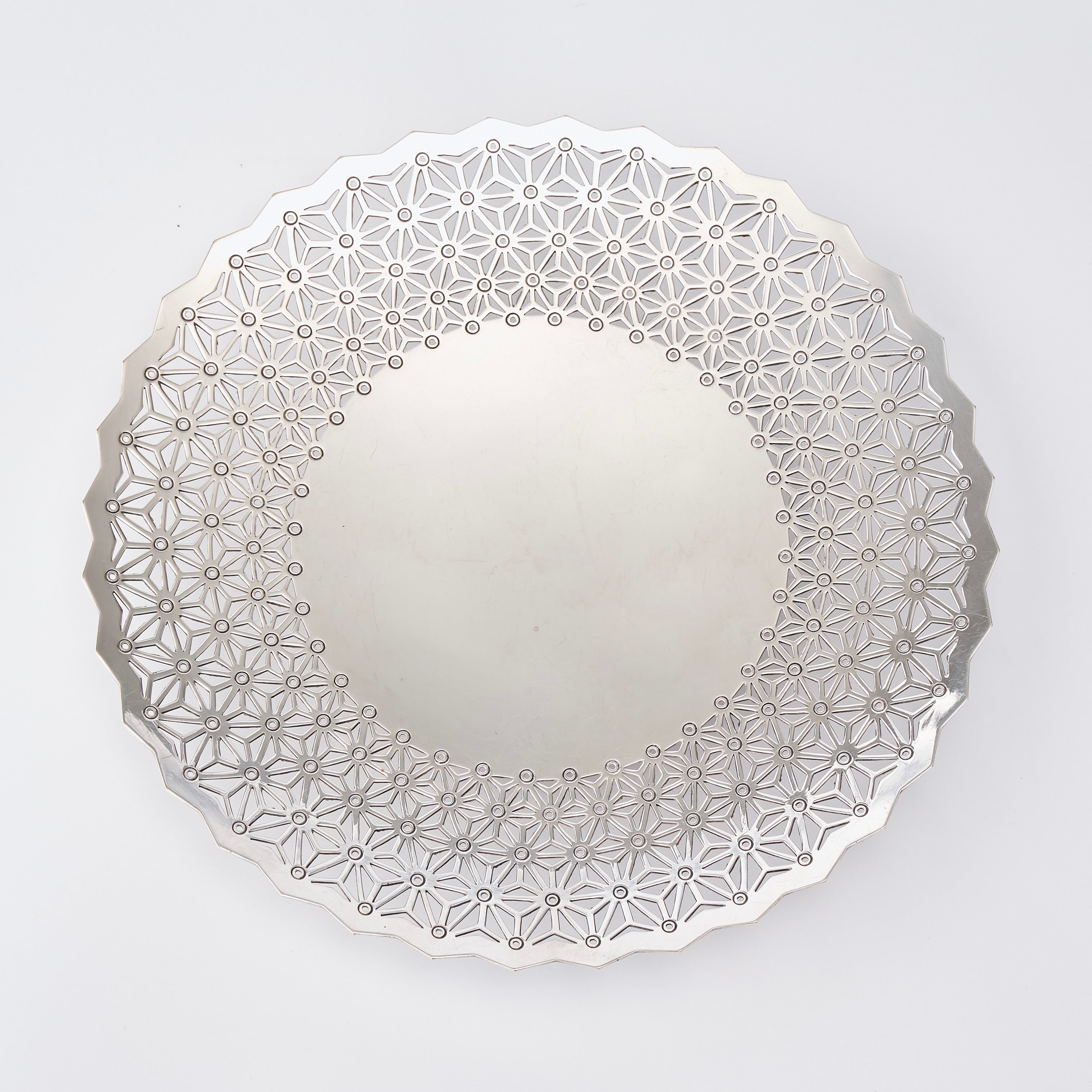 Silver Lattice Cake Stand