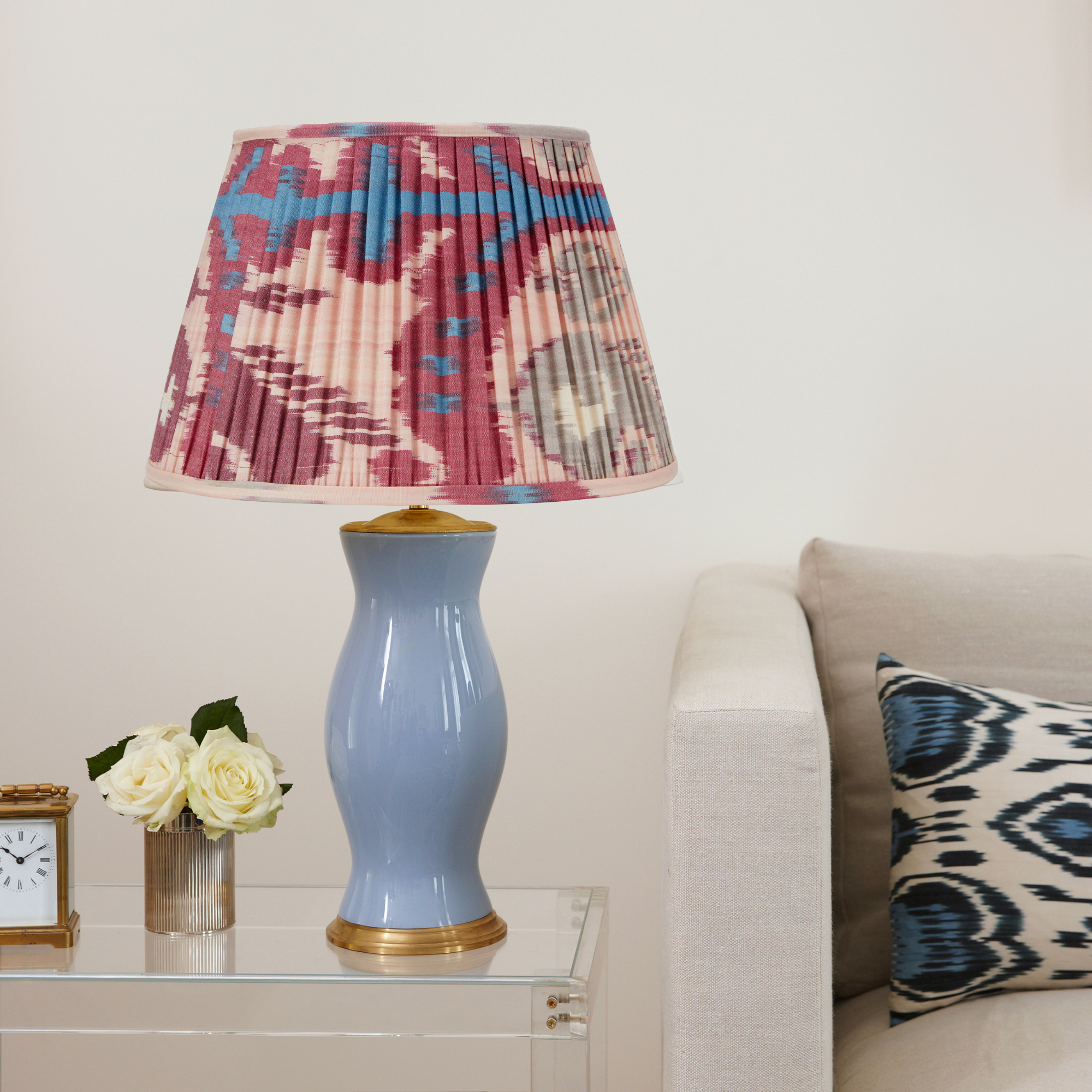 PINK AND FUCHSIA IKAT LAMPSHADE LAMPSHADE