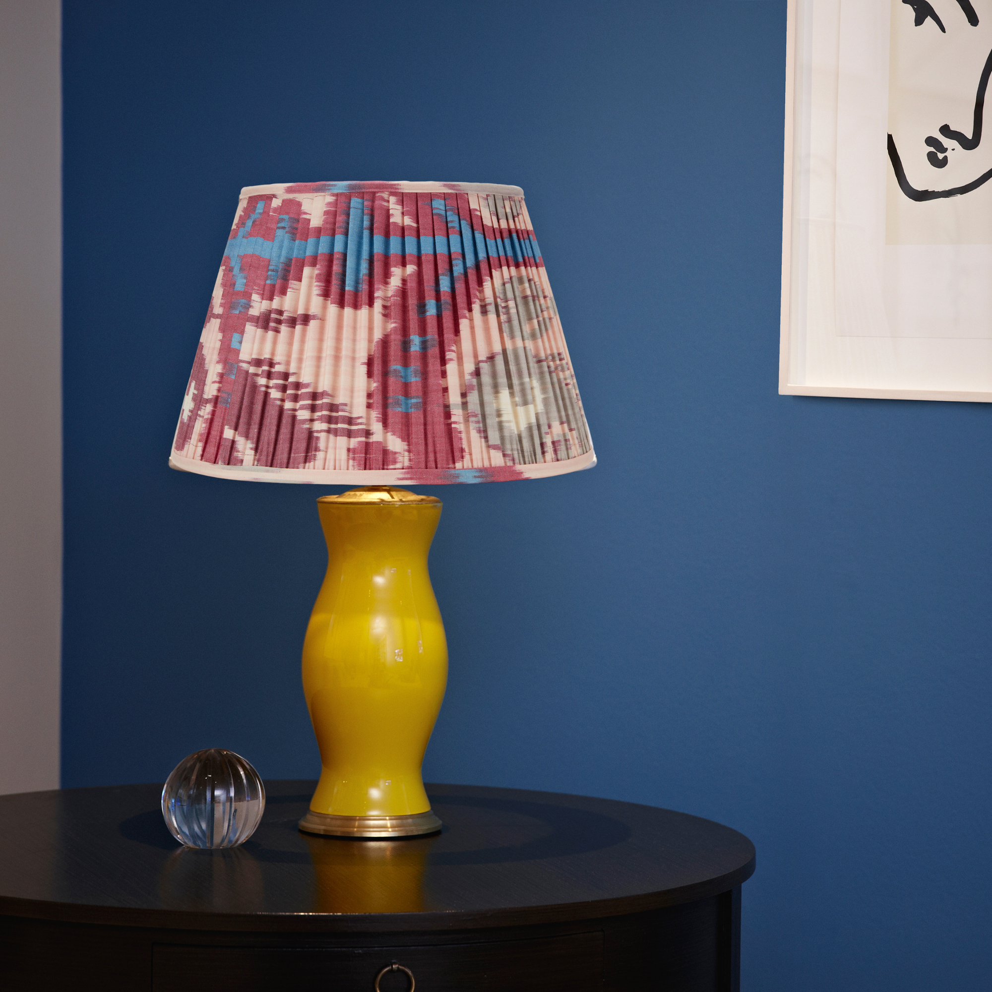 PINK AND FUCHSIA IKAT LAMPSHADE LAMPSHADE