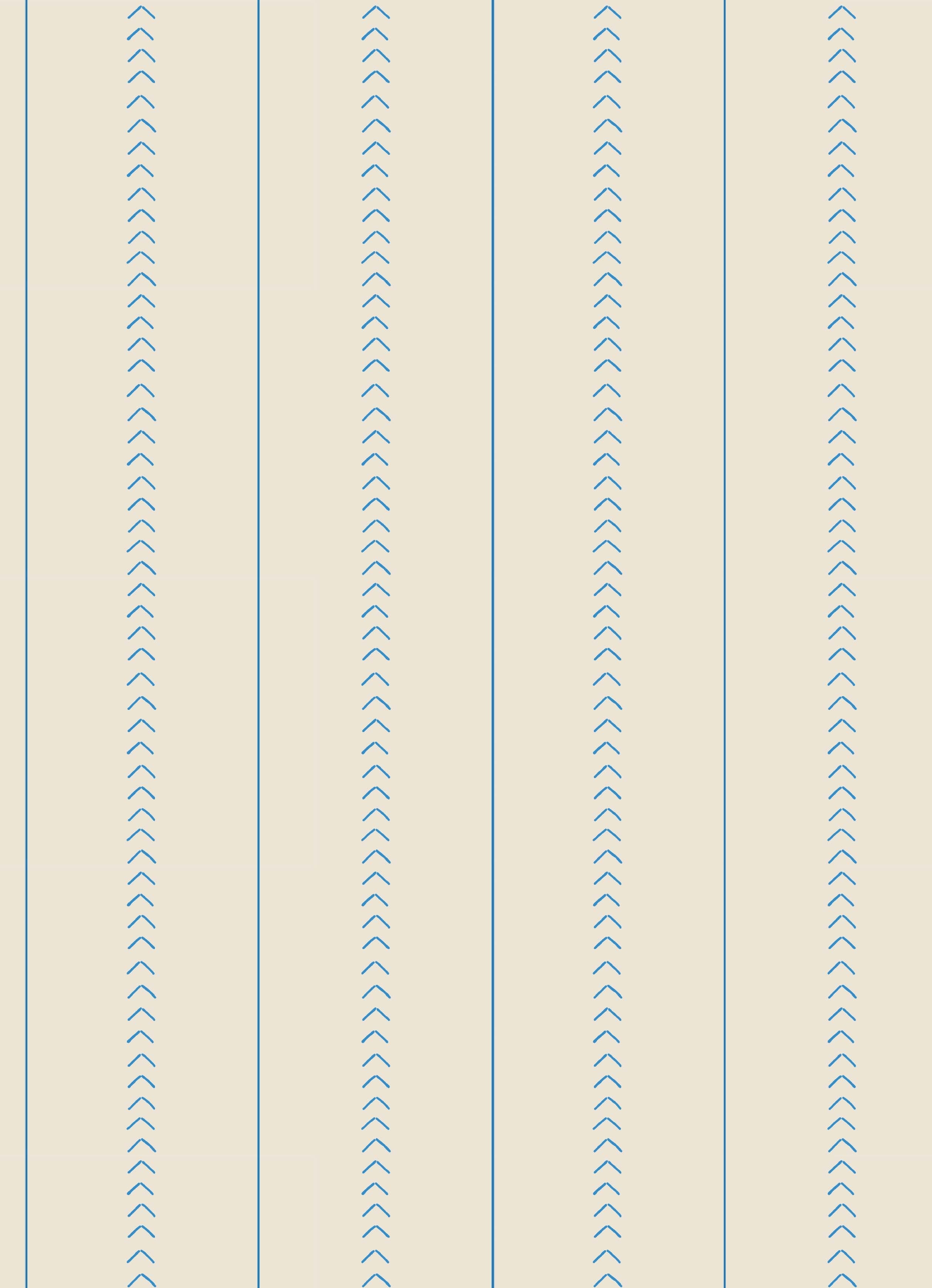 Sail Stitch Stripe Wallpaper - OCEAN