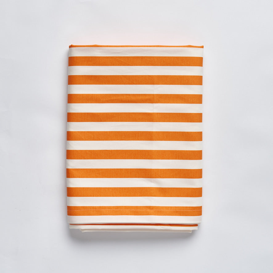 Orange Stripe Tablecloth