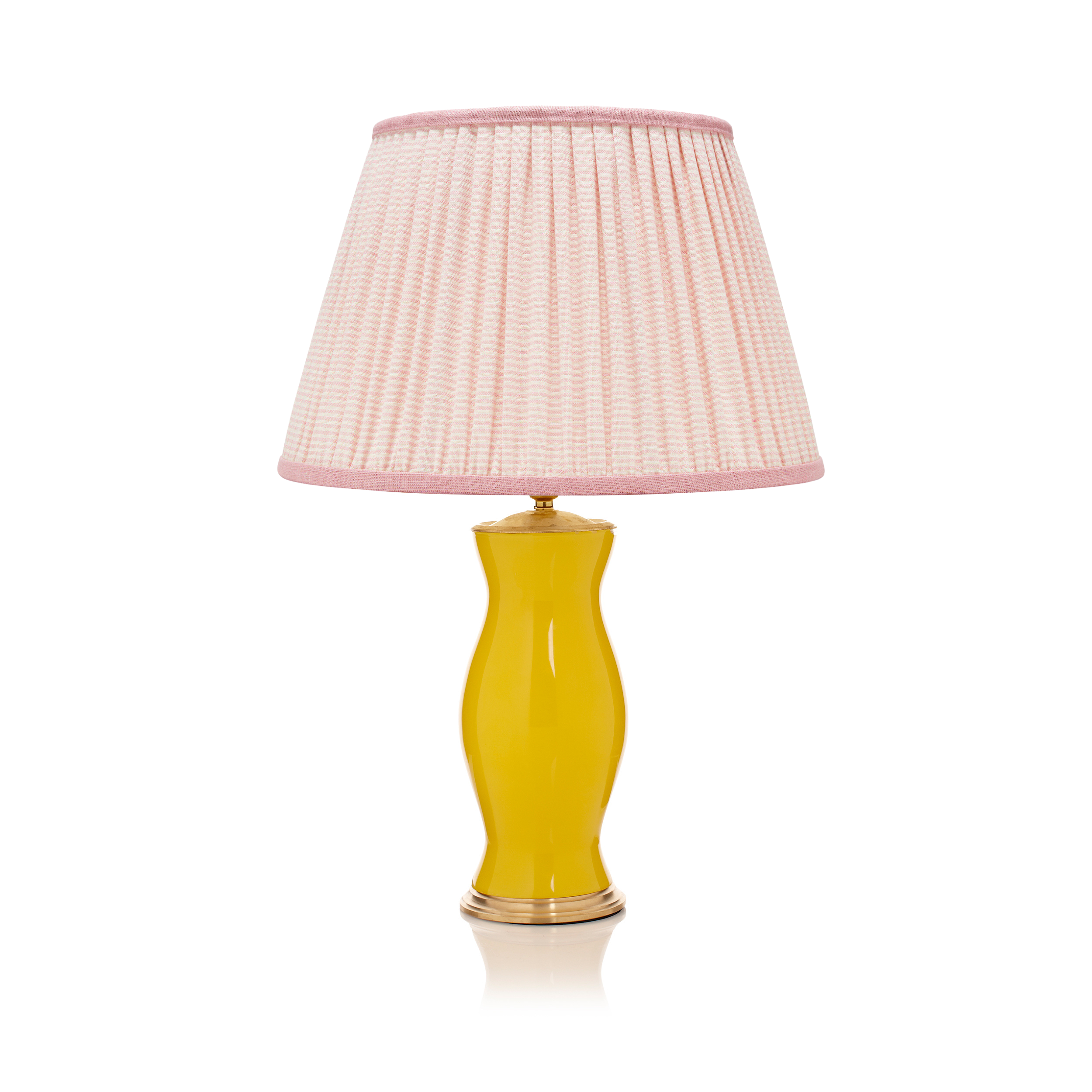 PINK STRIPED LAMPSHADE