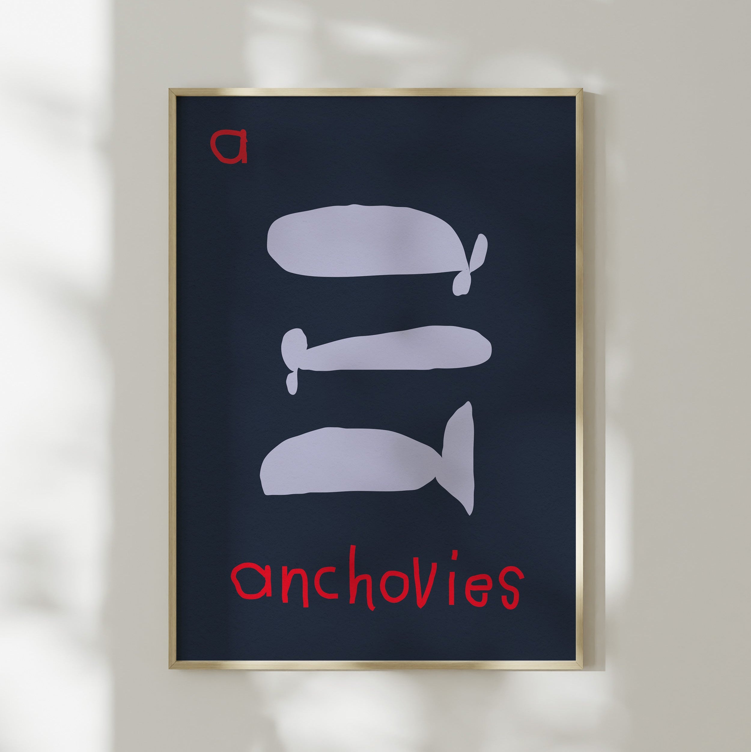A for Anchovies | Giclée Fine Art Print