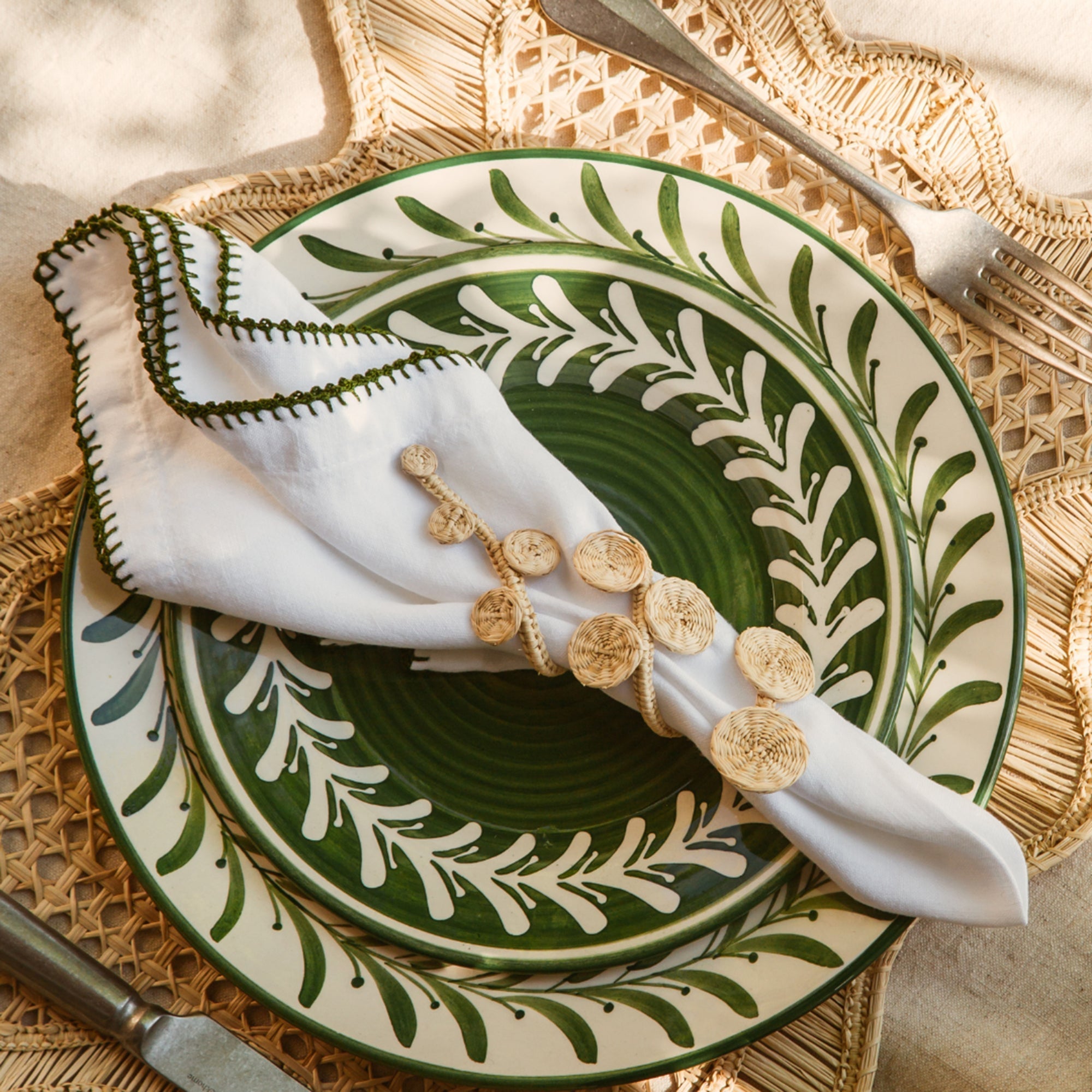 Helecho Dinner Plate | Fern Green