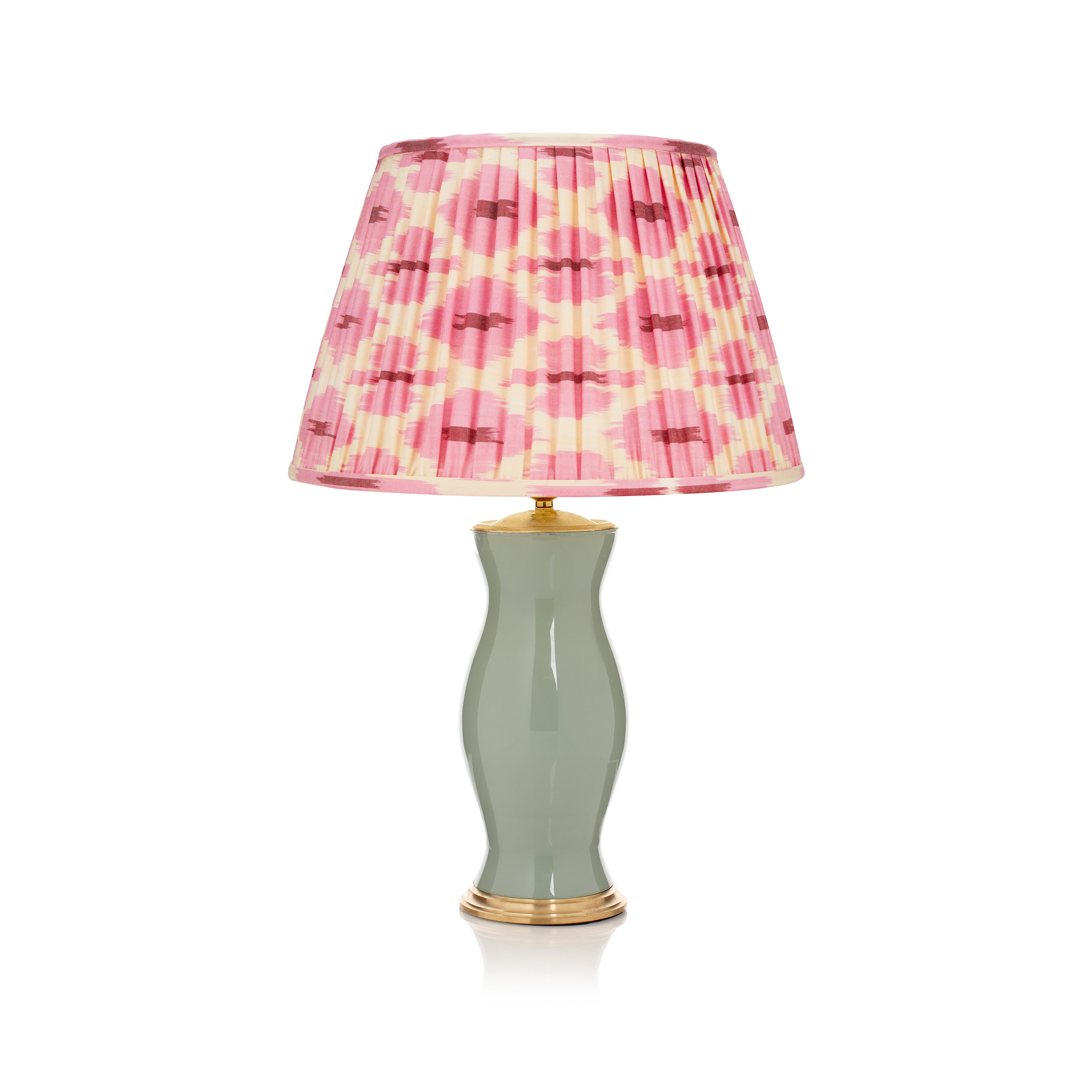 PINK AND CREAM IKAT LAMPSHADE LAMPSHADE