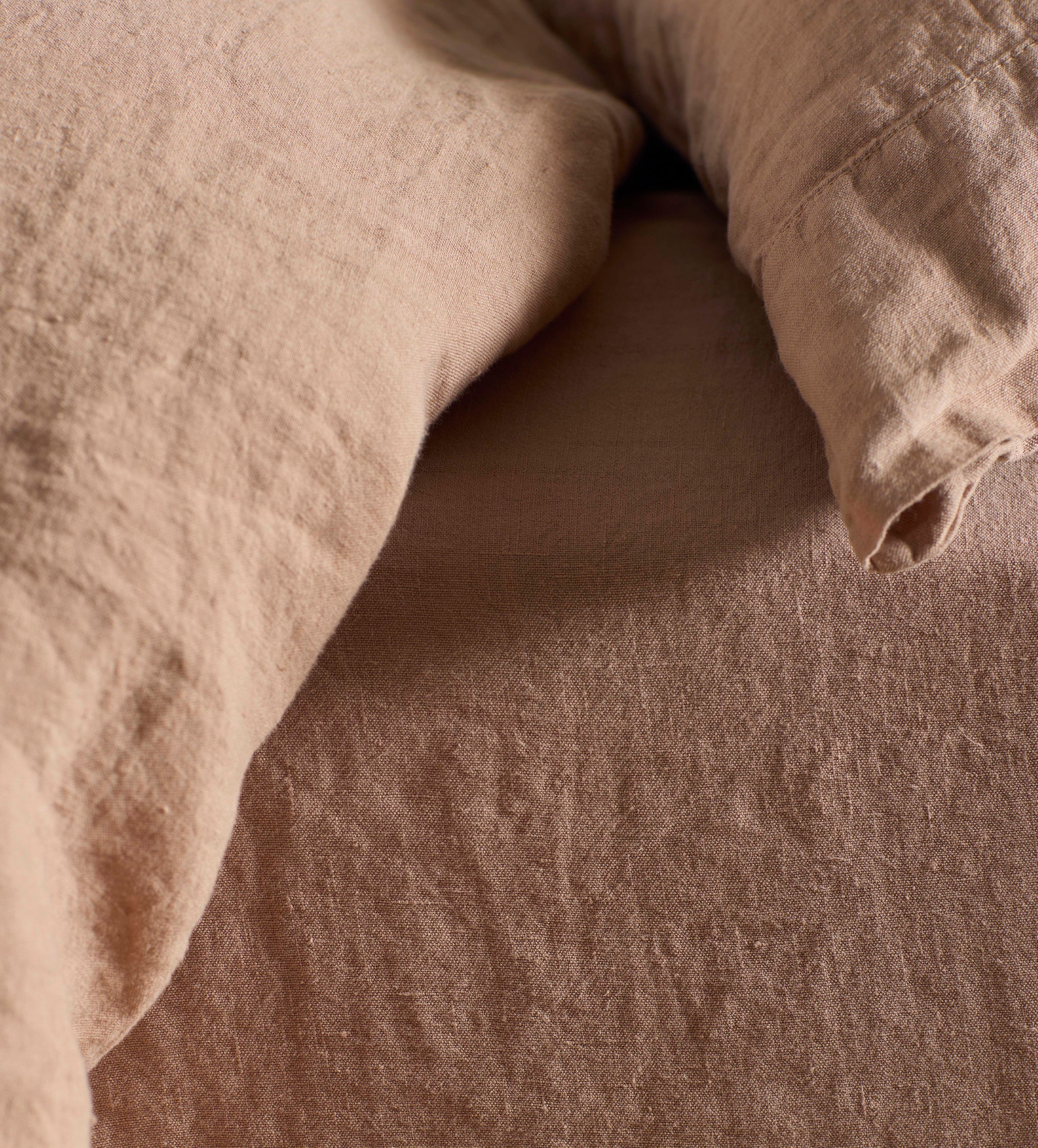 Almond 100% Linen Fitted Sheet