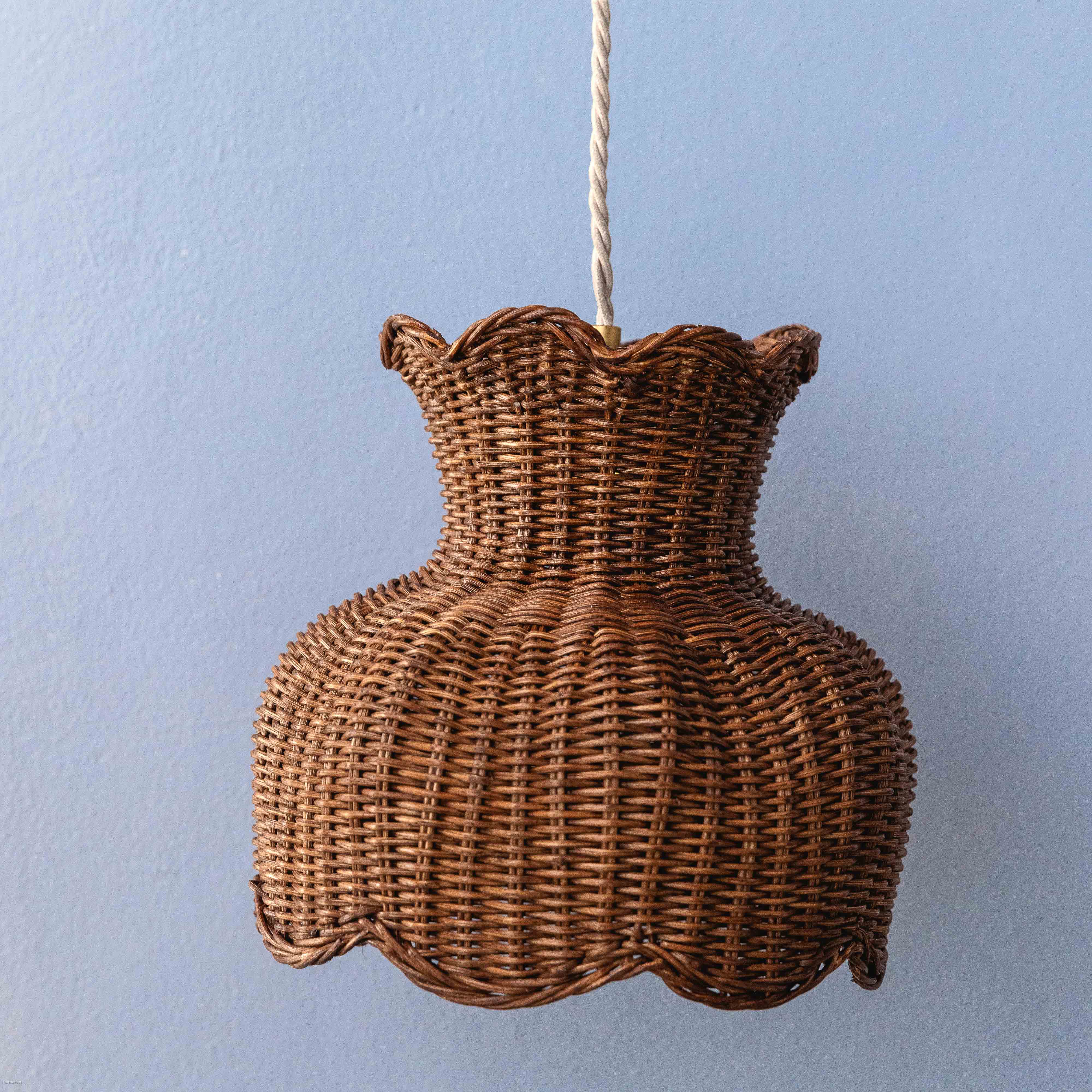 Anar Rattan Pendant Shade (Small Teak)