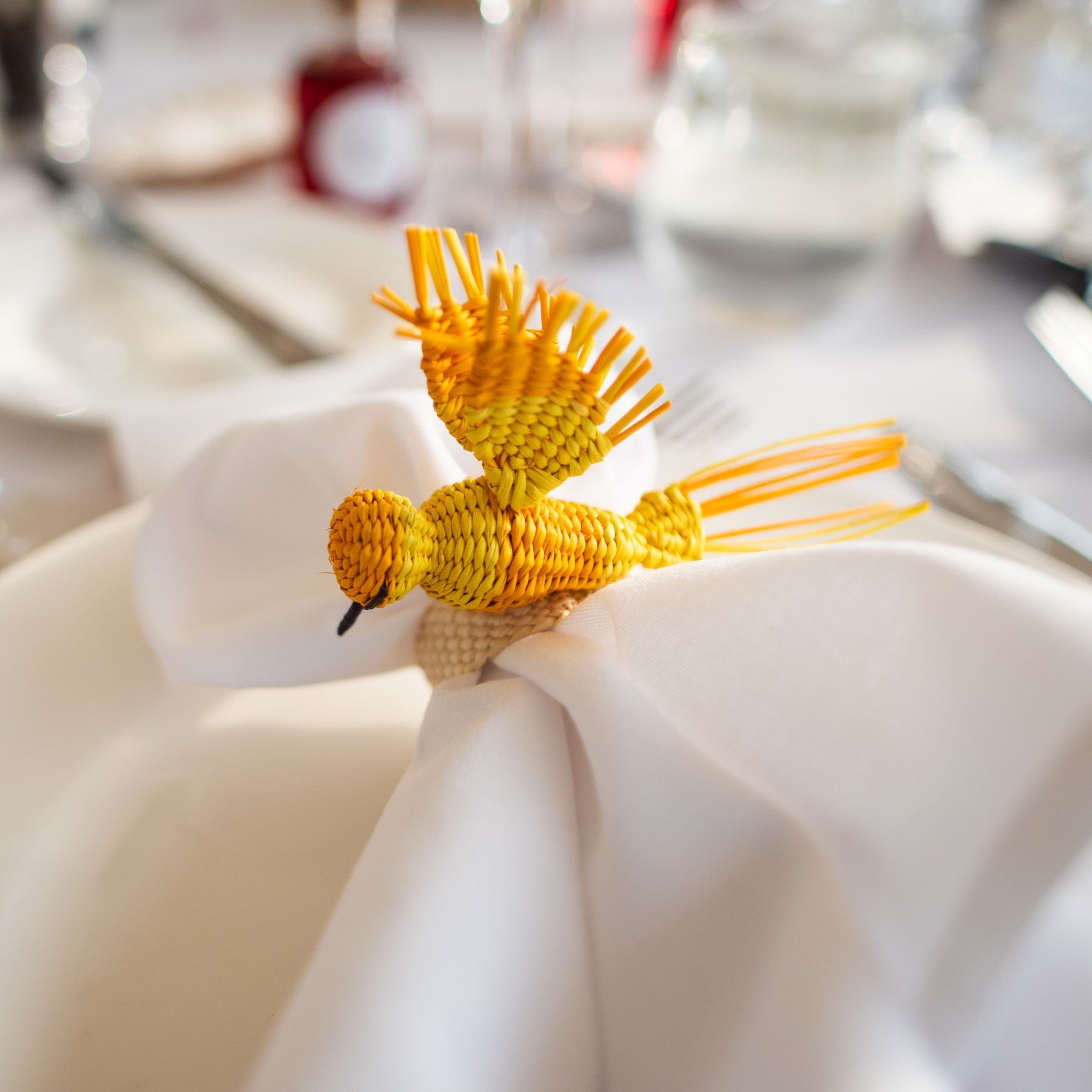 Palmito Multi-Coloured Hummingbird Napkin Rings (Set of 4)