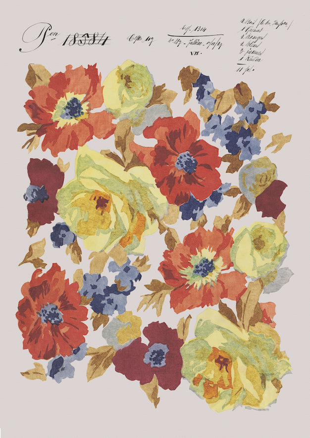 No.061 - Autumnal Blooms - Vintage Archive Poster Prints