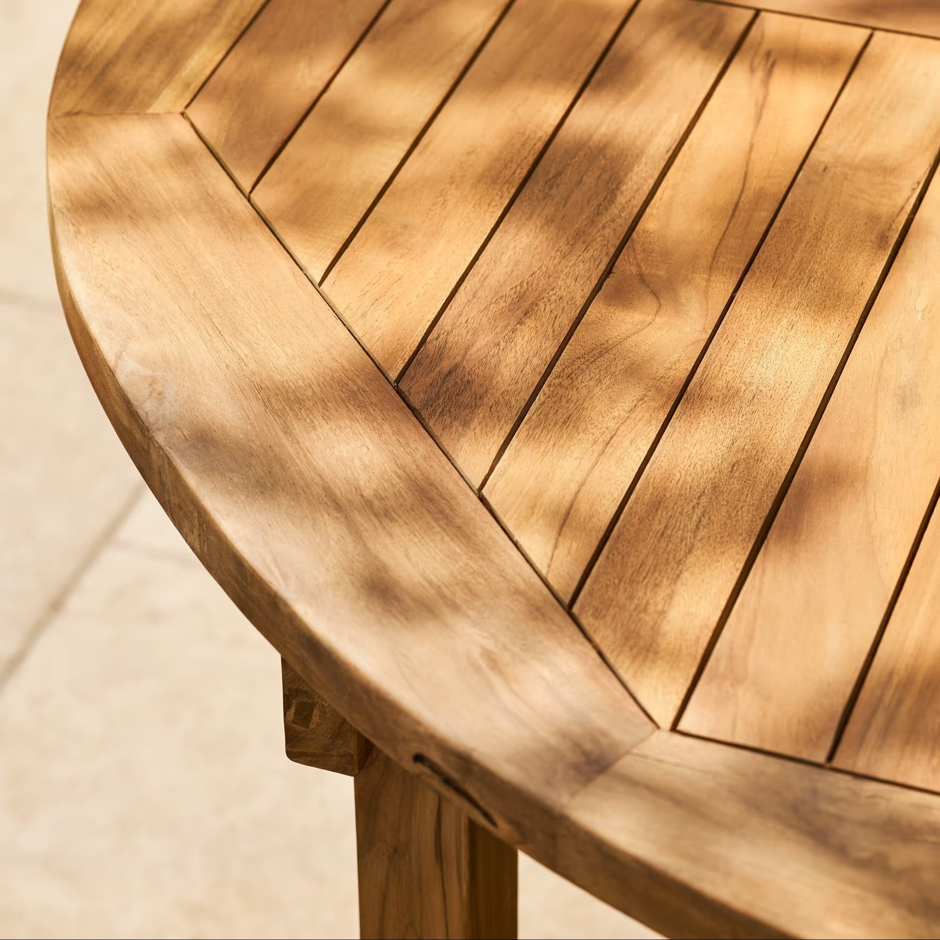 Avon Teak Oval Extending Dining Table