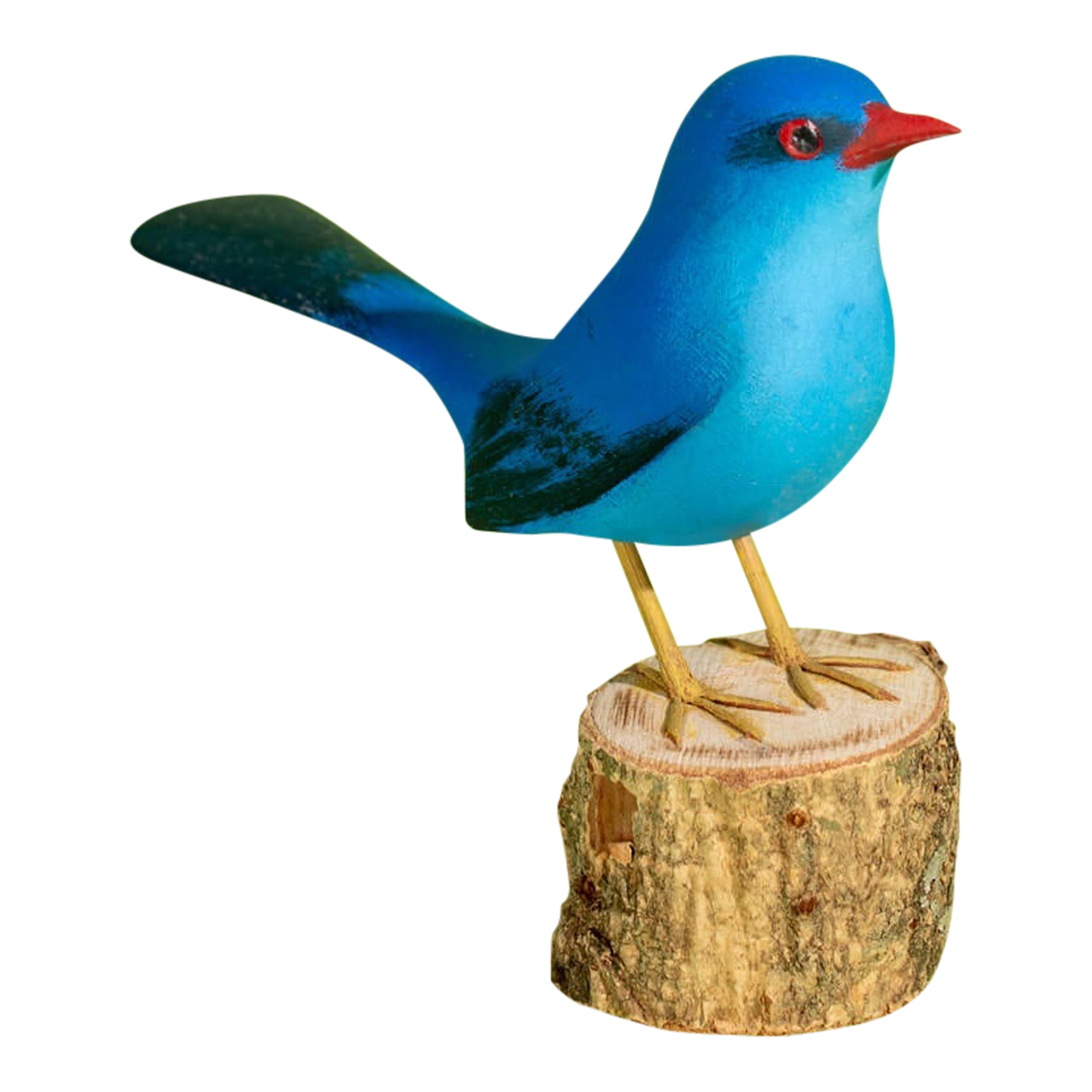 Azul Hand-carved Brazilian Bird Ornament