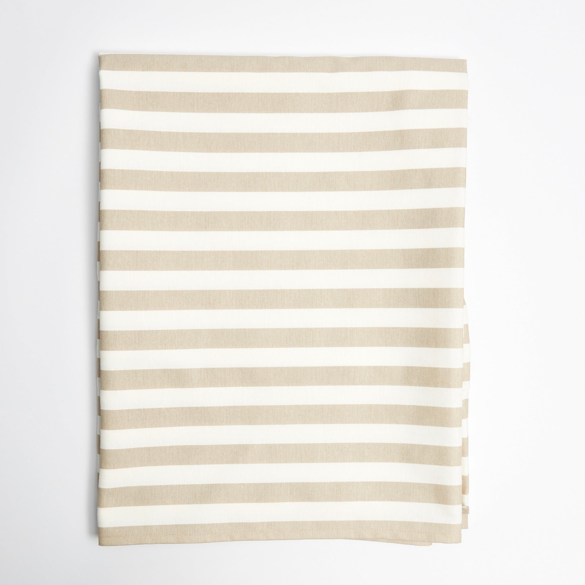 Beige Stripe Tablecloth