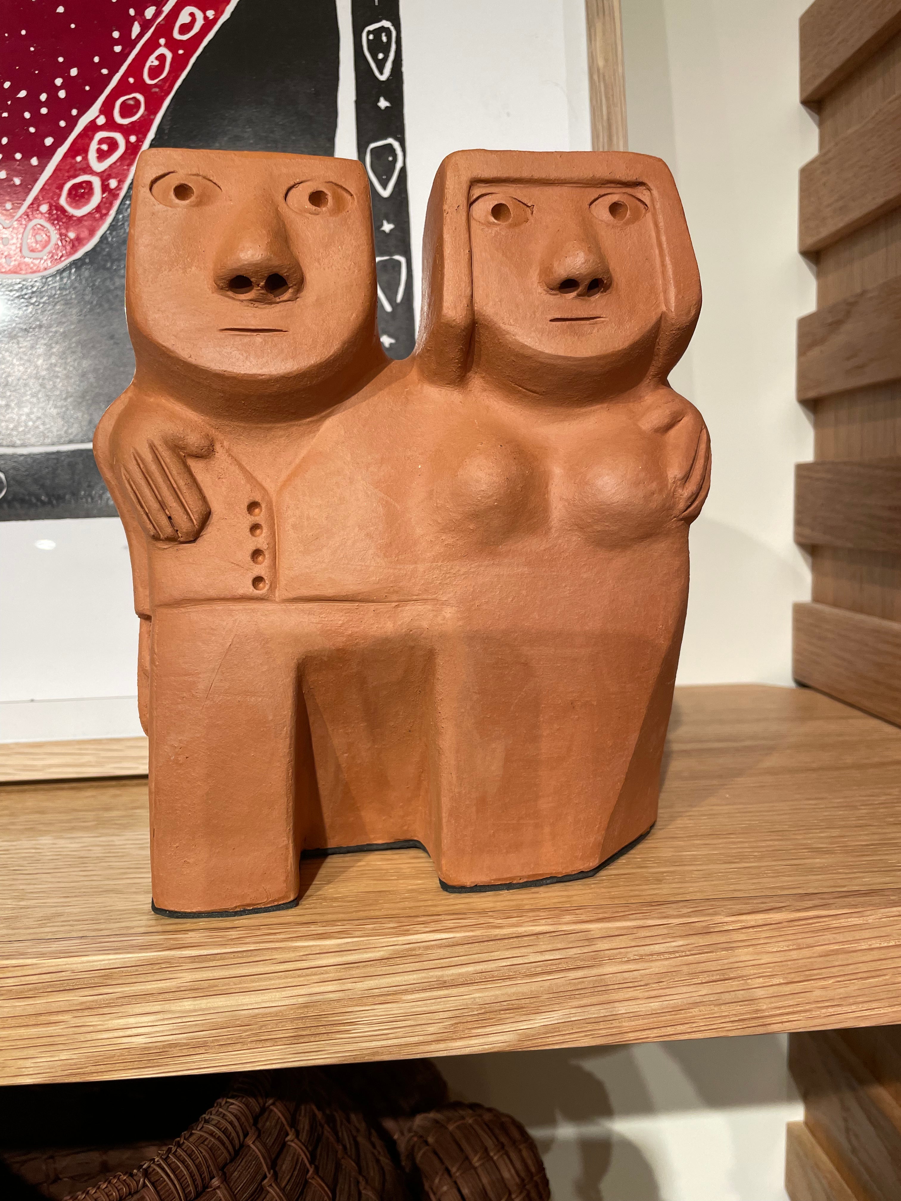 Romantic Couple Ceramic Sculpture by artist Mano de Bae